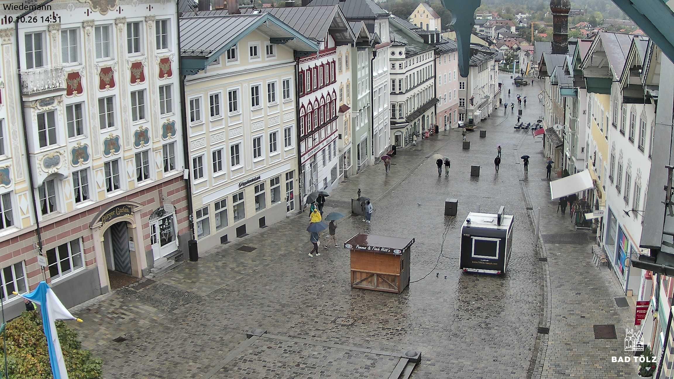 Archived image Webcam Bad Tölz - Marktstraße