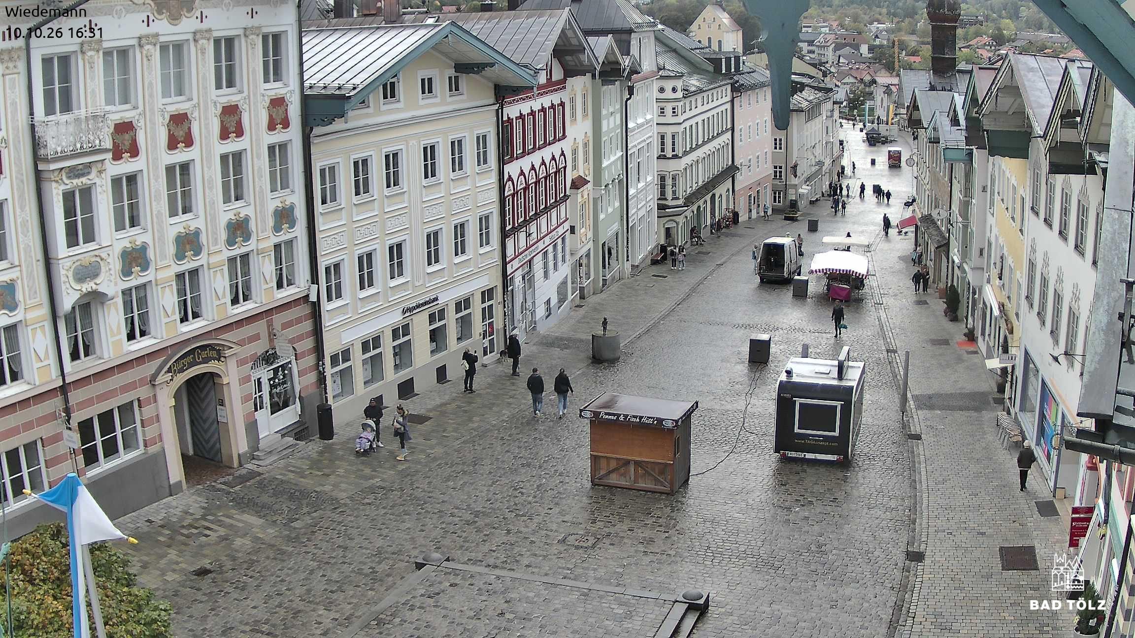 Archived image Webcam Bad Tölz - Marktstraße