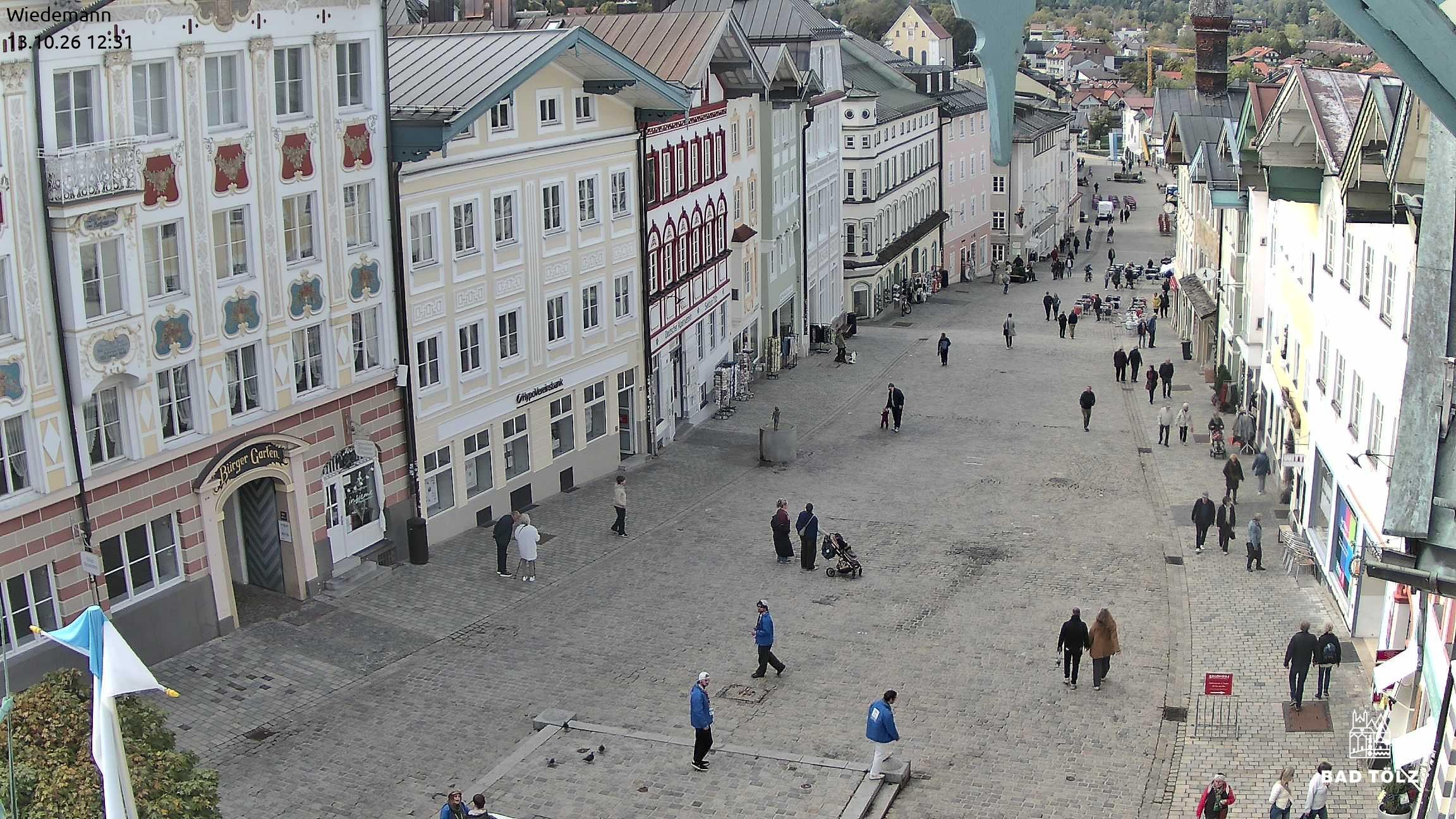 Archived image Webcam Bad Tölz - Marktstraße