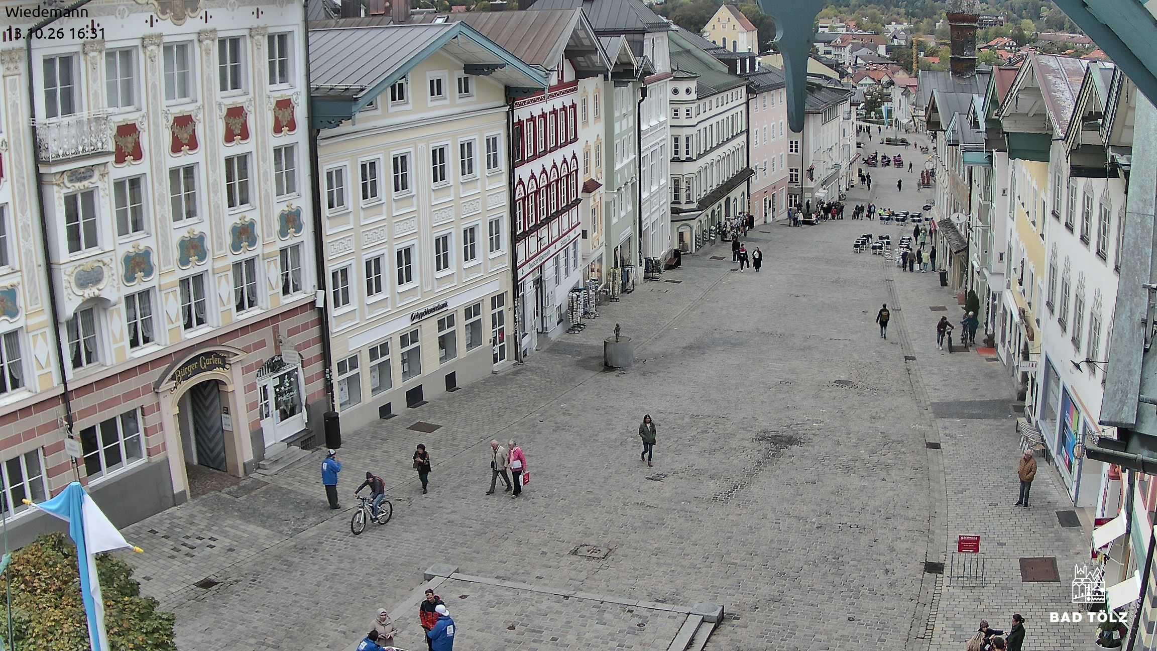Archived image Webcam Bad Tölz - Marktstraße