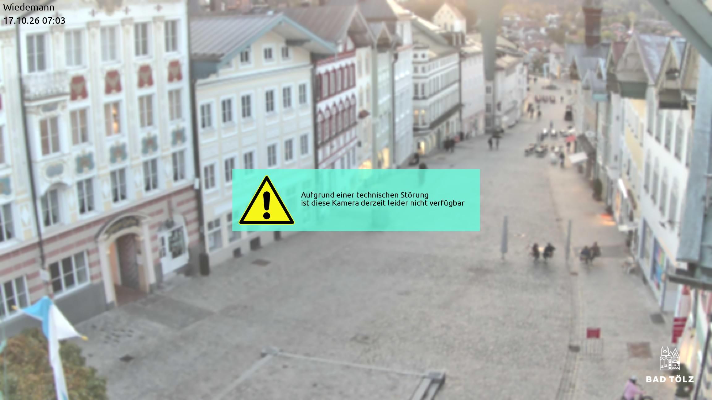 Archived image Webcam Bad Tölz - Marktstraße