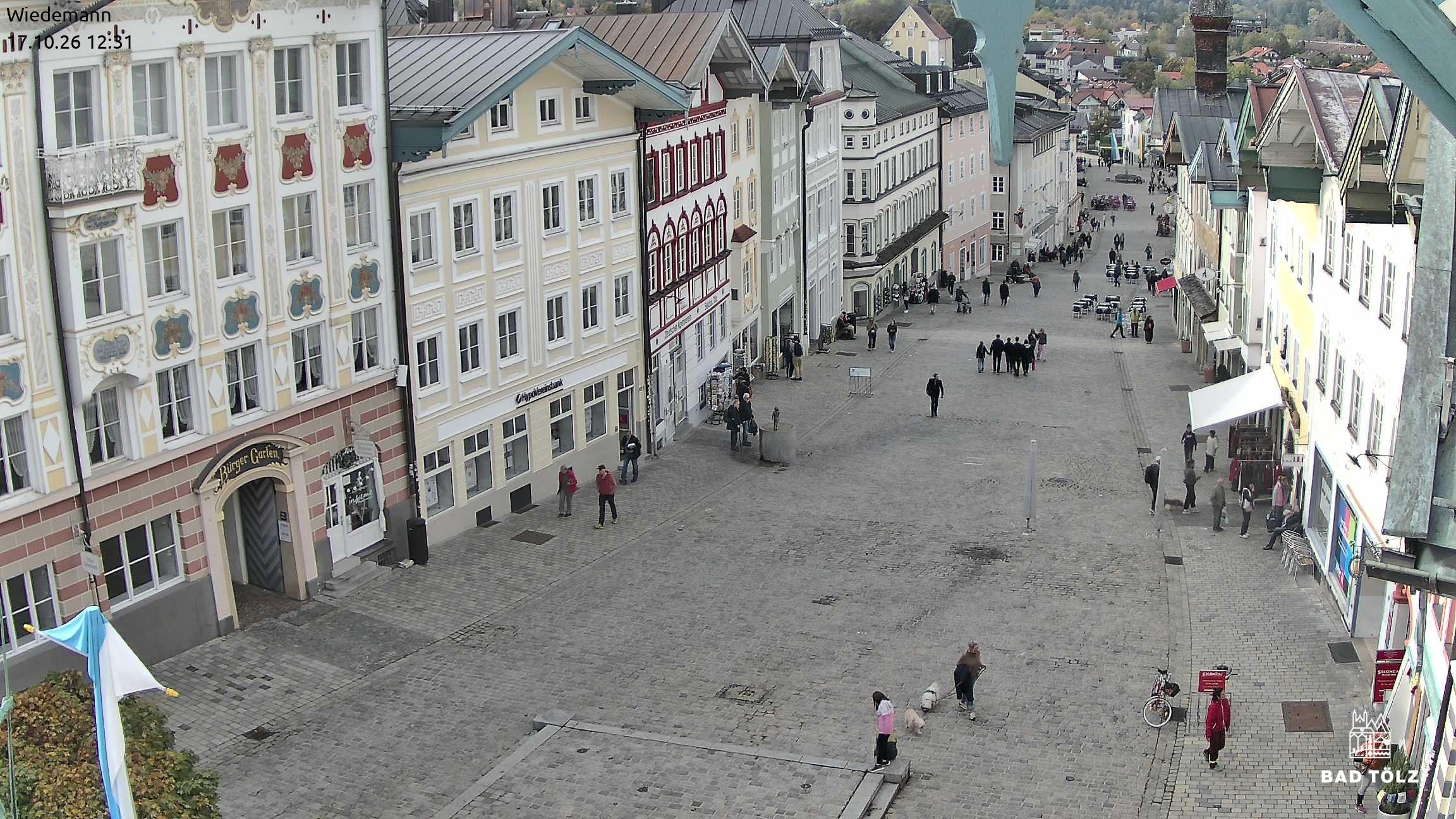 Archiv Foto Webcam Obere Marktstraße Bad Tölz