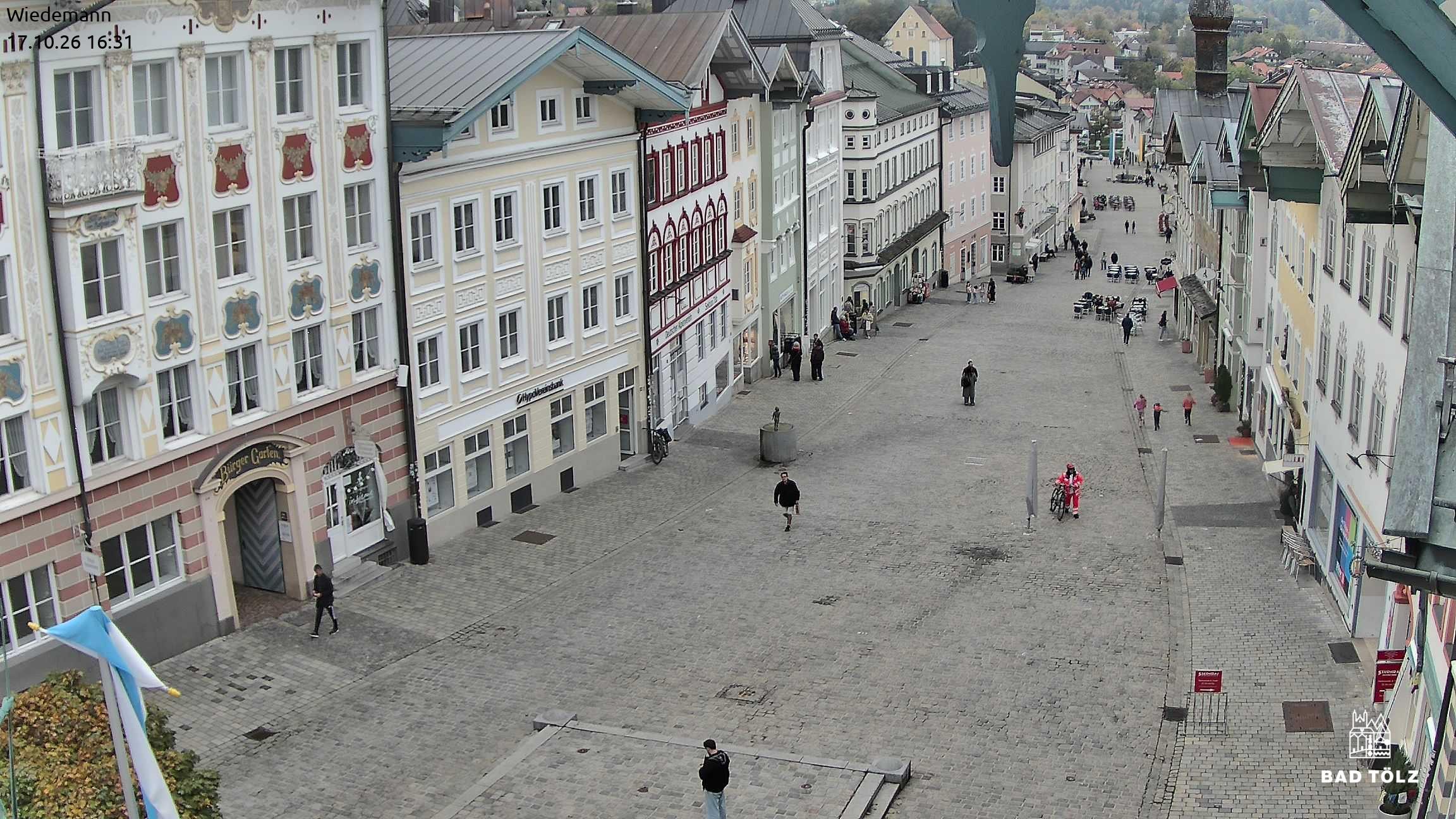 Archiv Foto Webcam Obere Marktstraße Bad Tölz