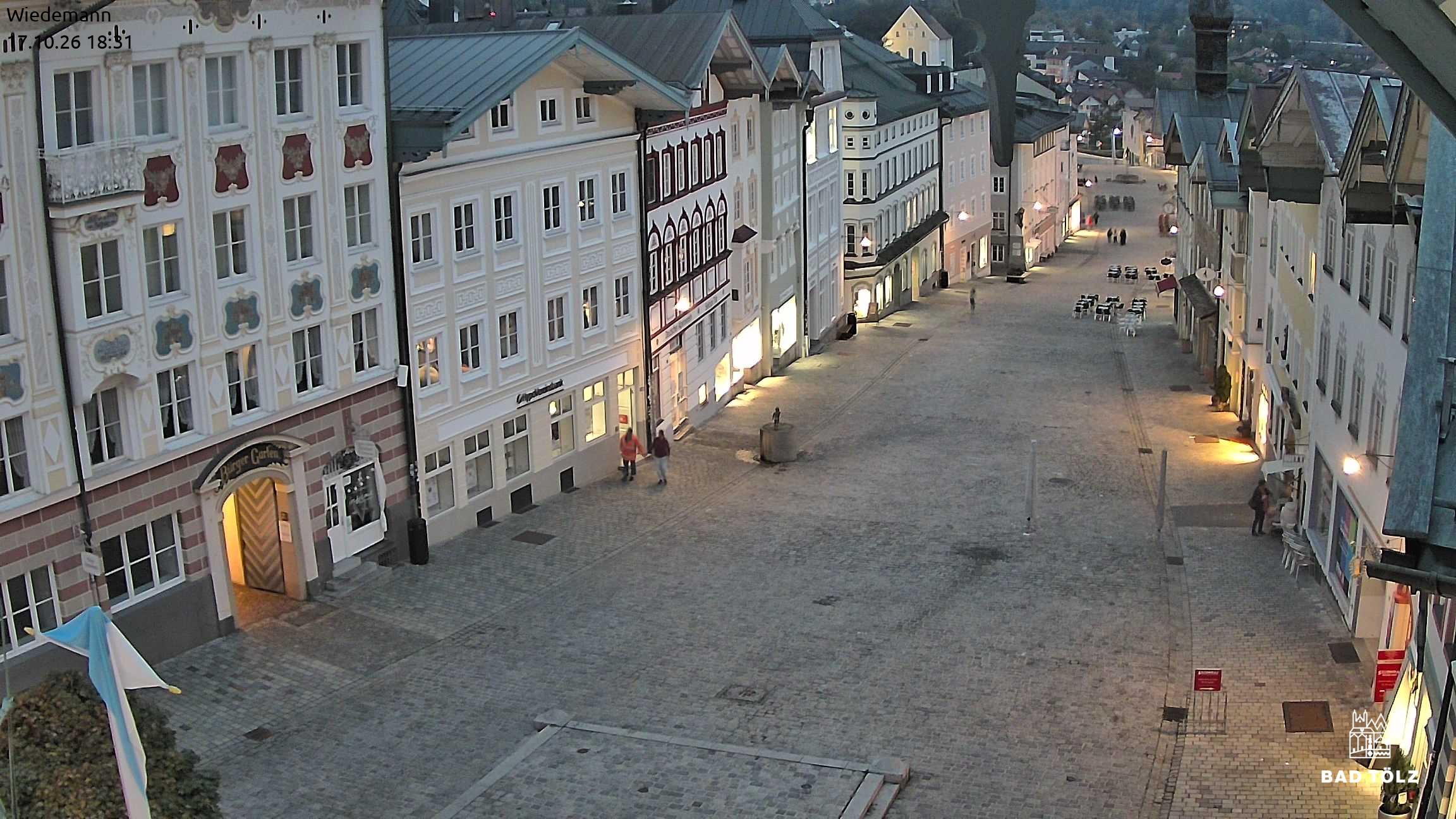 Archiv Foto Webcam Obere Marktstraße Bad Tölz