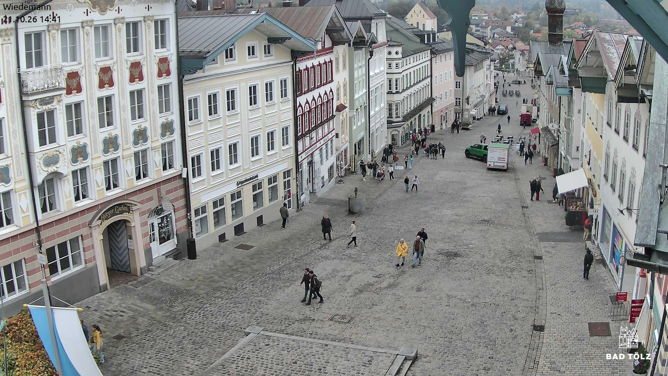 Archiv Foto Webcam Obere Marktstraße Bad Tölz