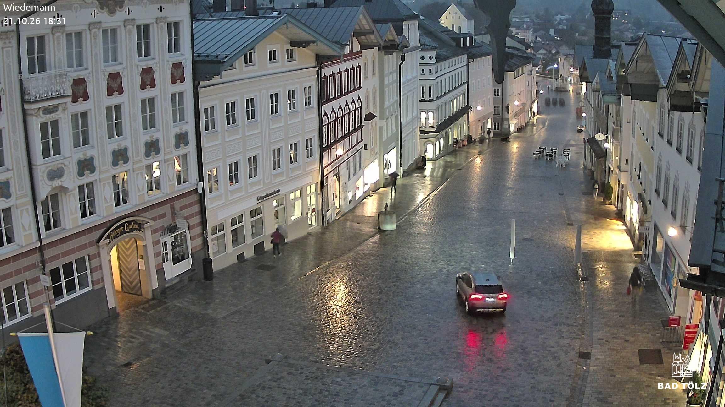 Archiv Foto Webcam Obere Marktstraße Bad Tölz