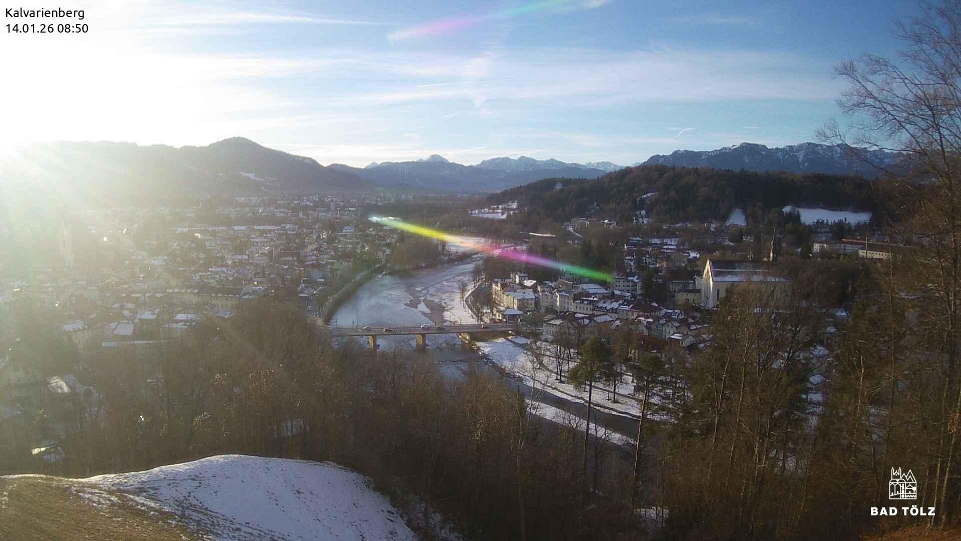 Archiv Foto Webcam Kalvarienberg bei Bad Tölz