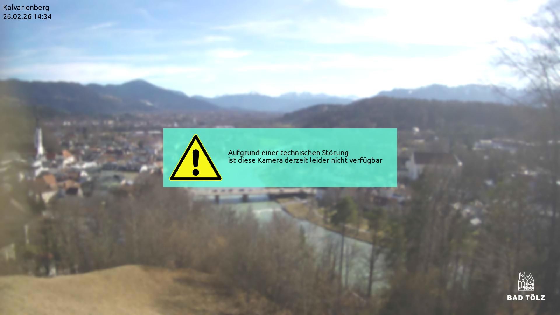 Archived image Webcam Bad Tölz - Kalvarienberg