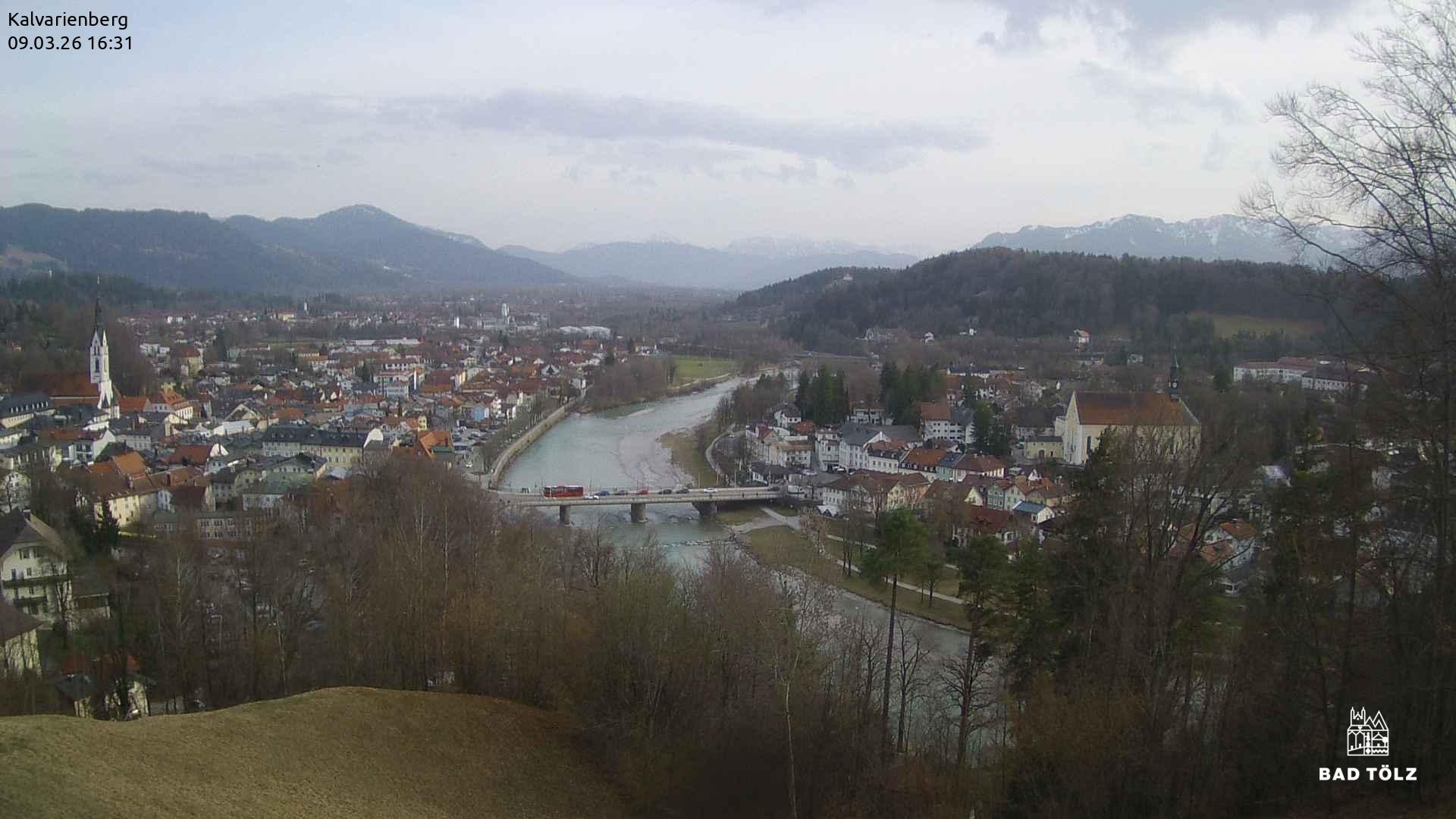 Archiv Foto Webcam Kalvarienberg bei Bad Tölz