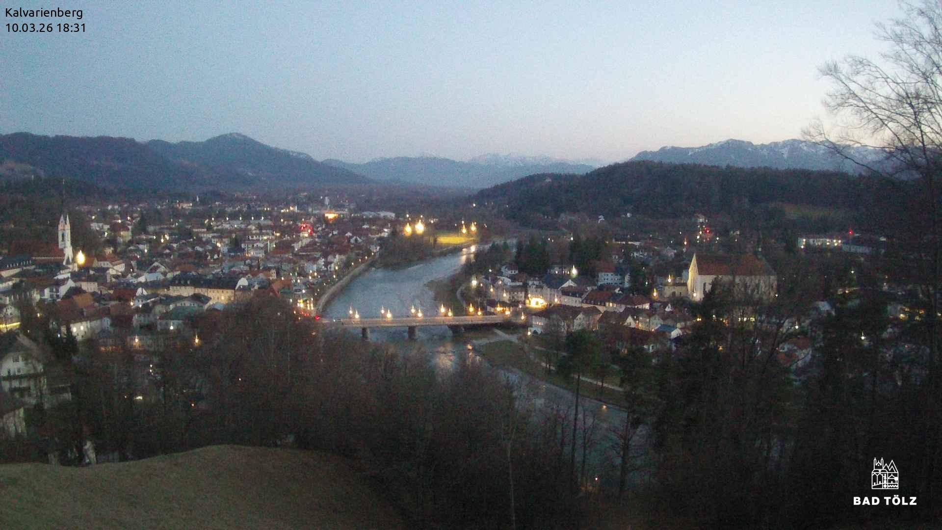 Archiv Foto Webcam Kalvarienberg bei Bad Tölz