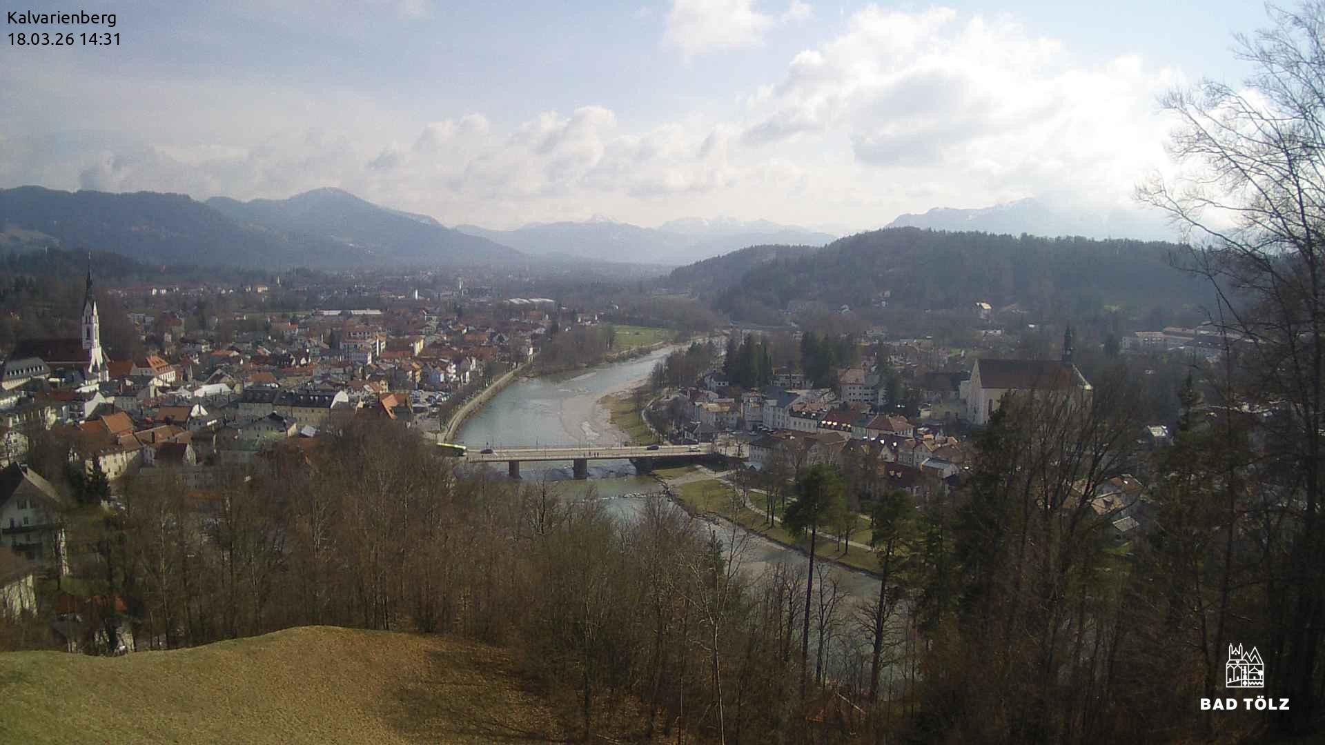 Archived image Webcam Bad Tölz - Kalvarienberg