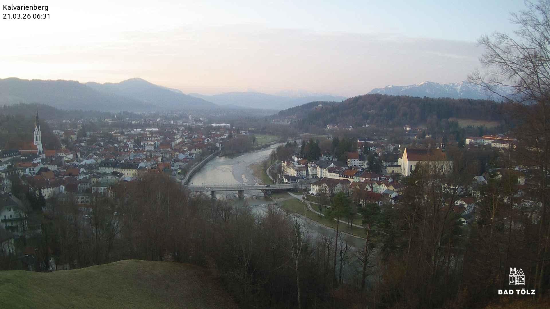 Archived image Webcam Bad Tölz - Kalvarienberg