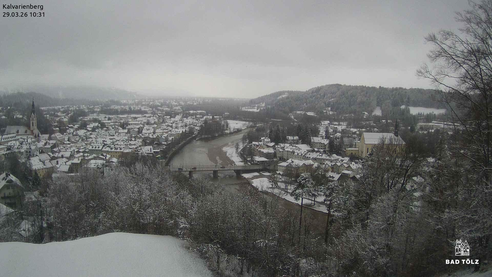 Archived image Webcam Bad Tölz - Kalvarienberg