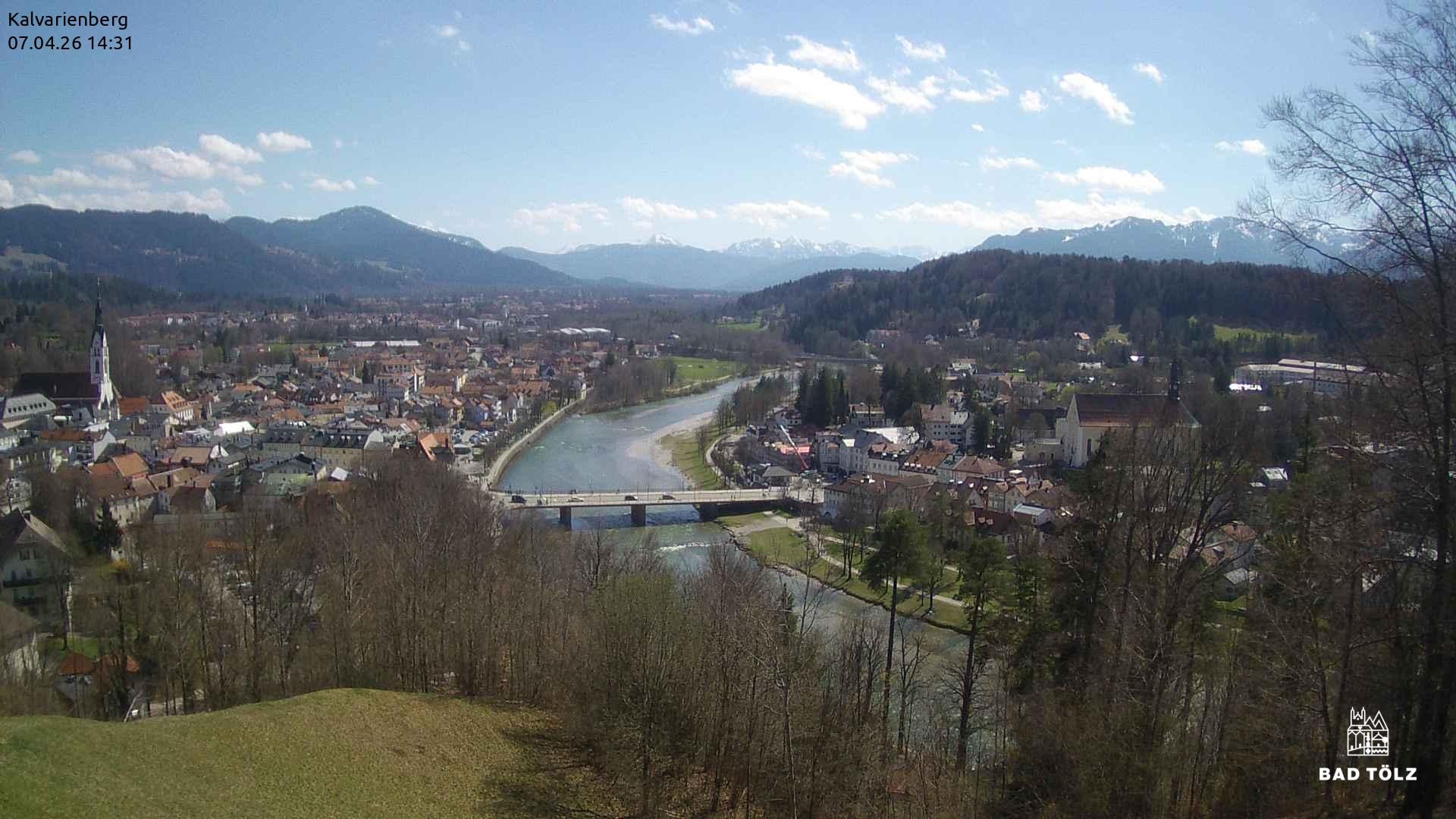 Archiv Foto Webcam Kalvarienberg bei Bad Tölz
