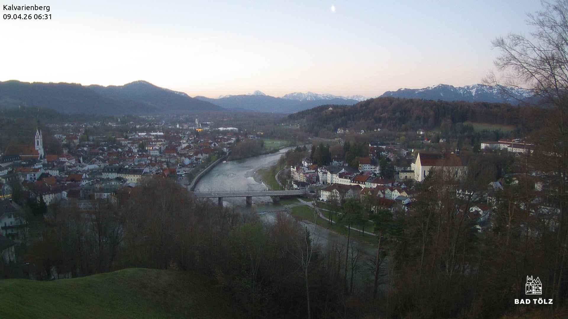 Archived image Webcam Bad Tölz - Kalvarienberg