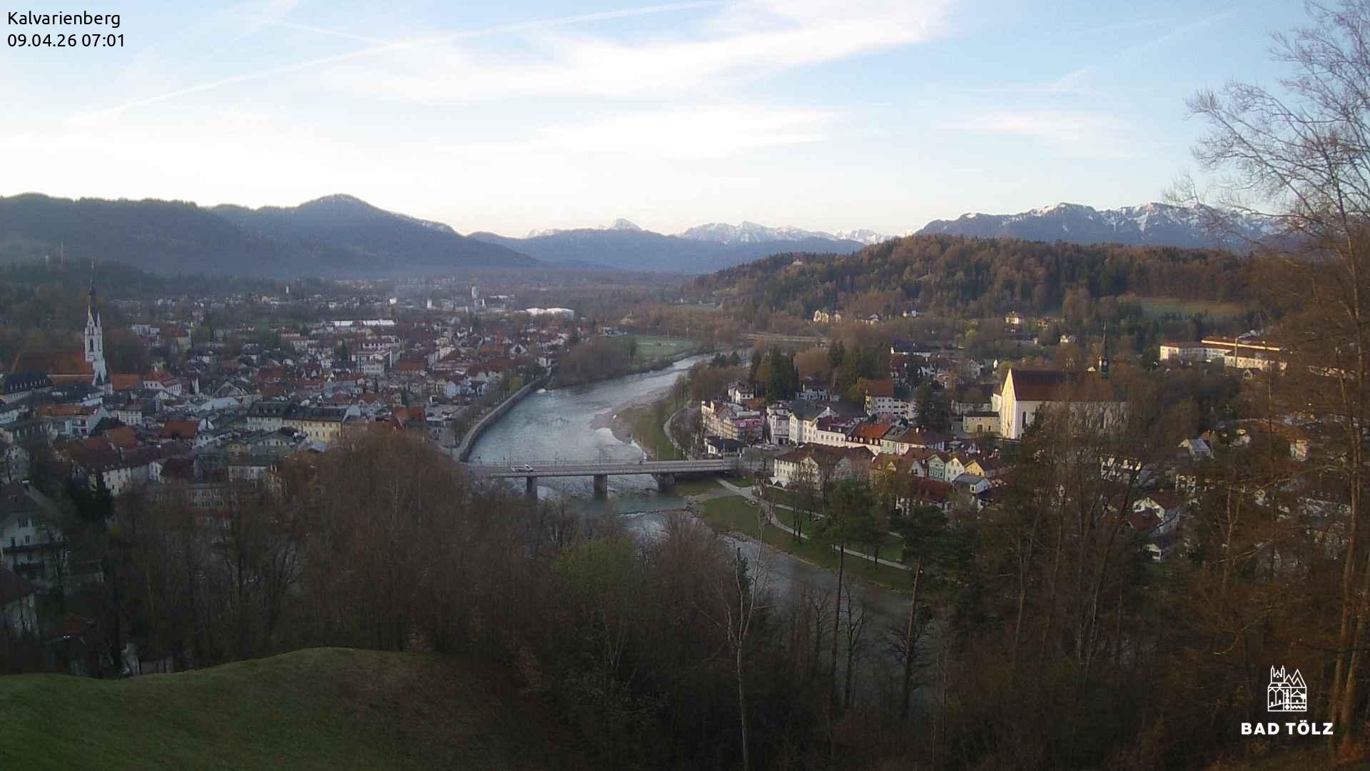 Archived image Webcam Bad Tölz - Kalvarienberg