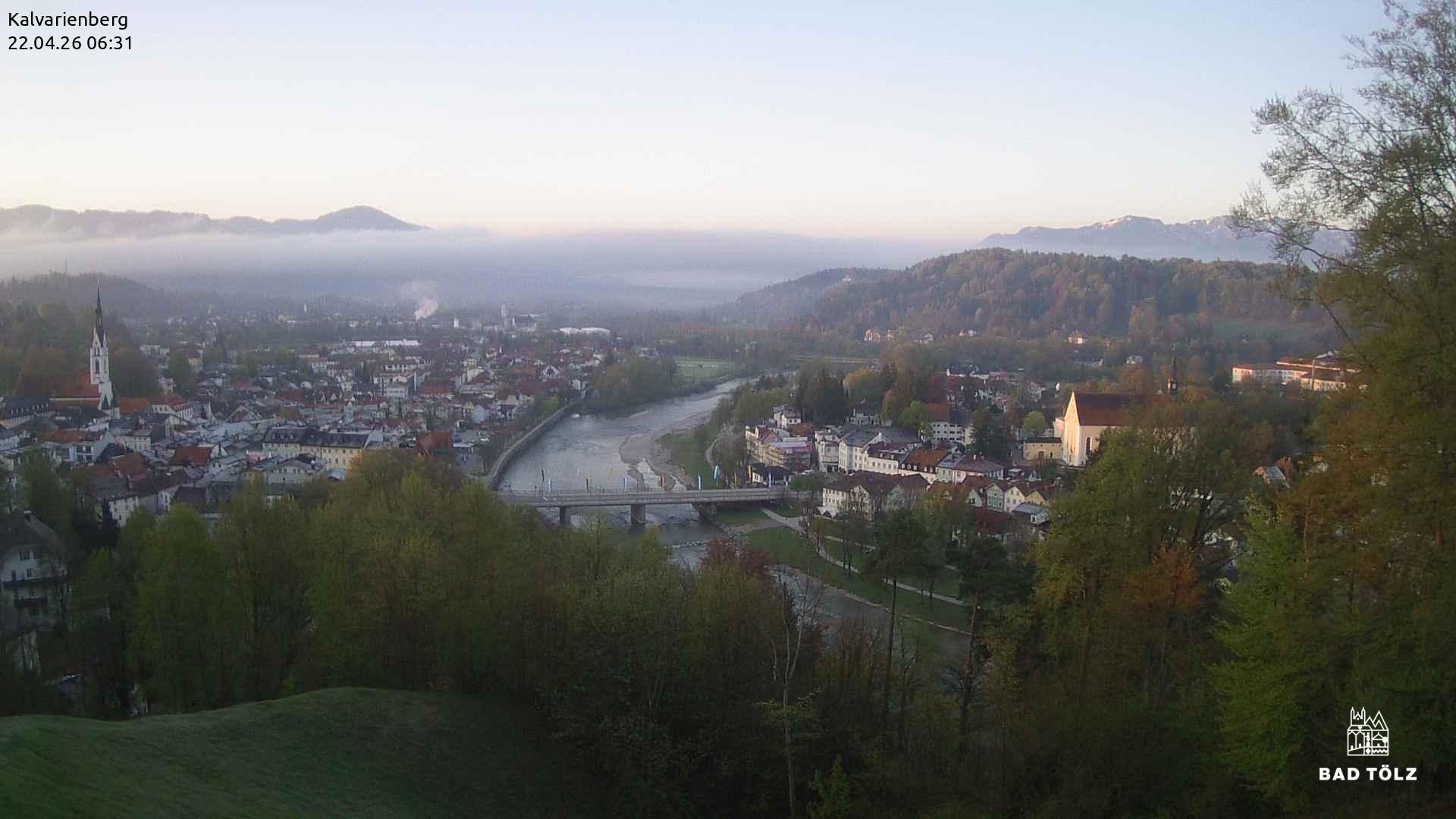 Archived image Webcam Bad Tölz - Kalvarienberg