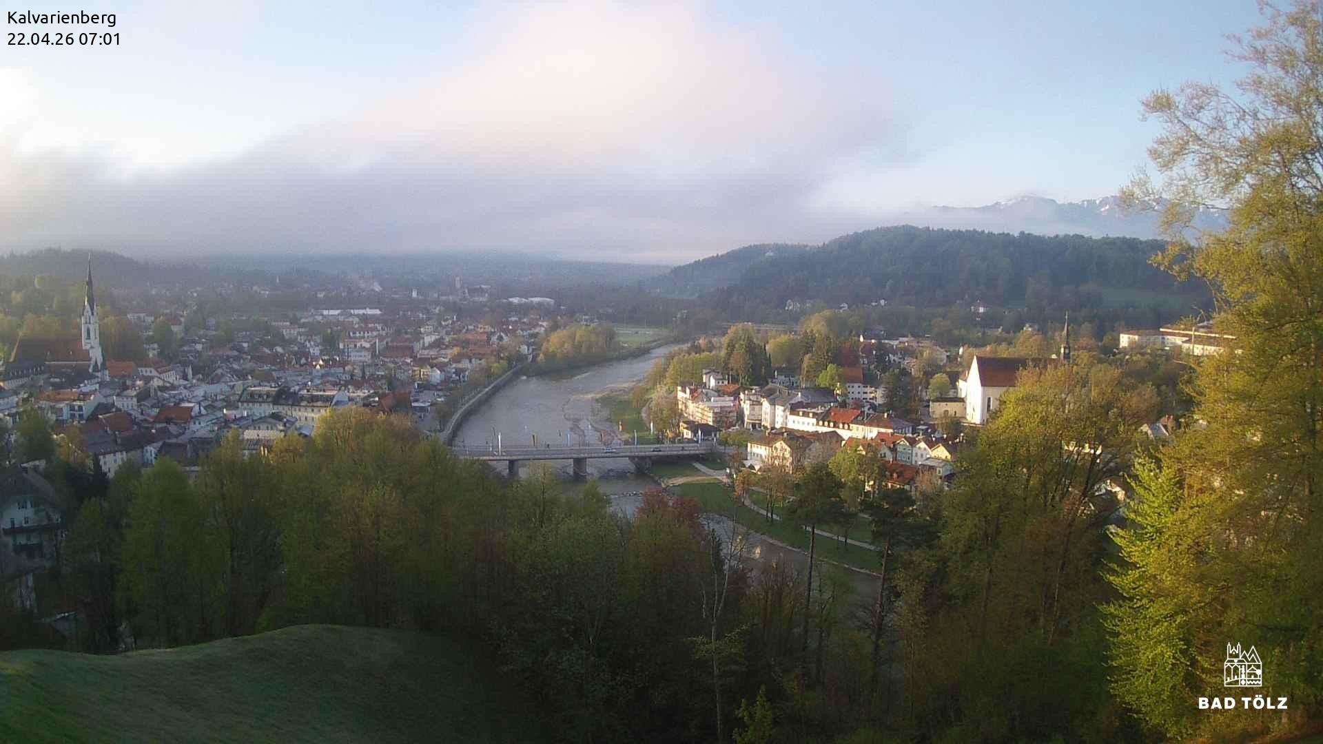 Archived image Webcam Bad Tölz - Kalvarienberg