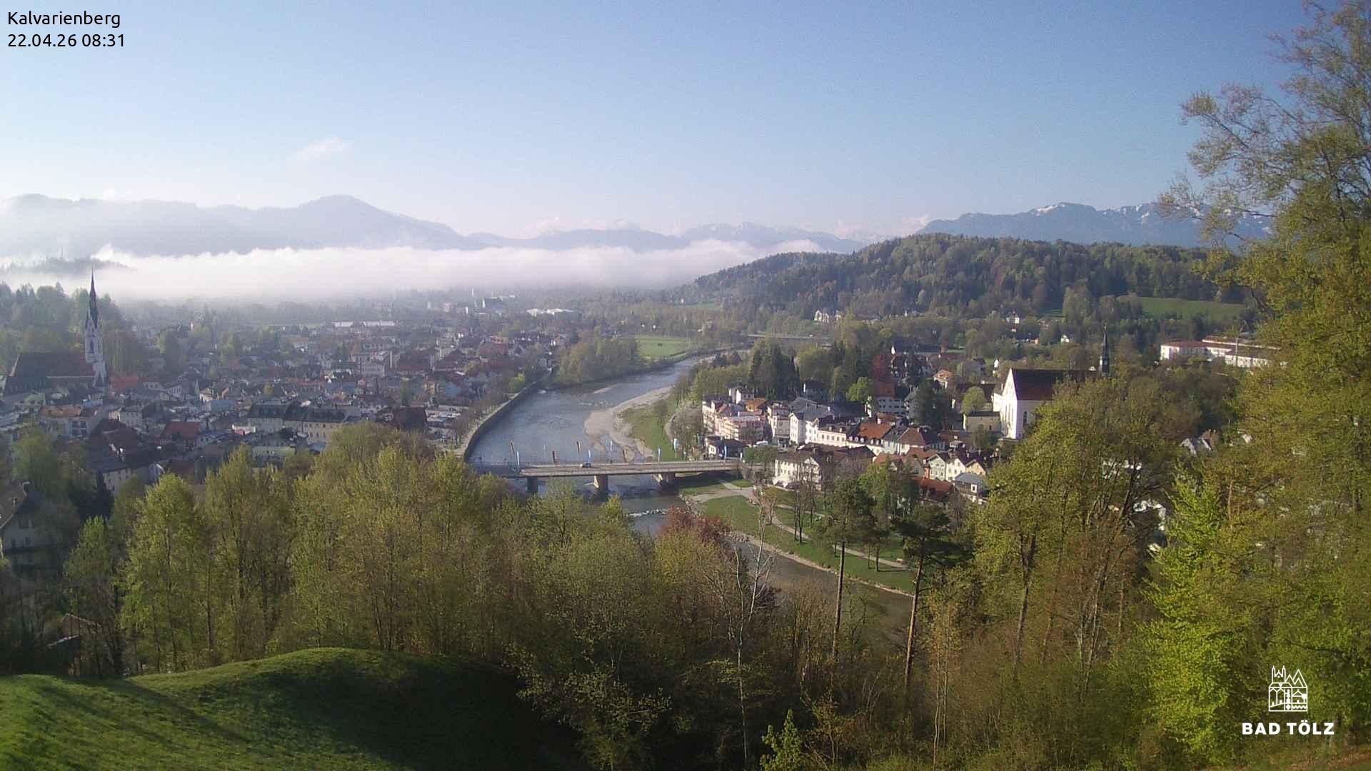 Archived image Webcam Bad Tölz - Kalvarienberg