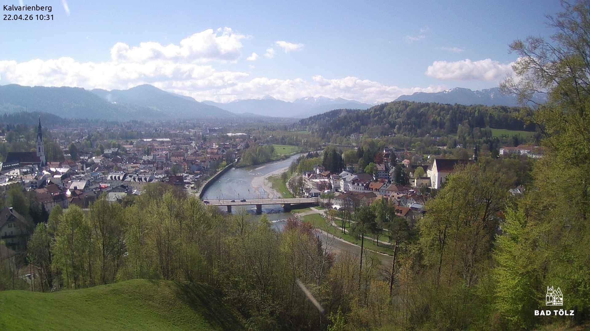 Archived image Webcam Bad Tölz - Kalvarienberg