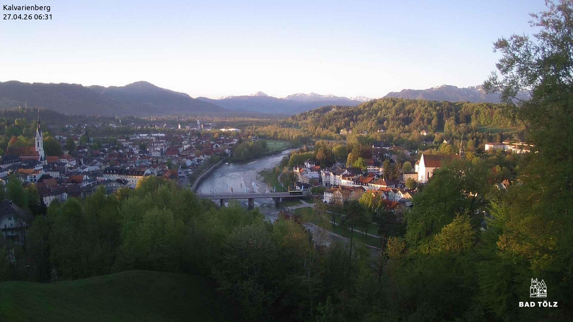 Archiv Foto Webcam Kalvarienberg bei Bad Tölz