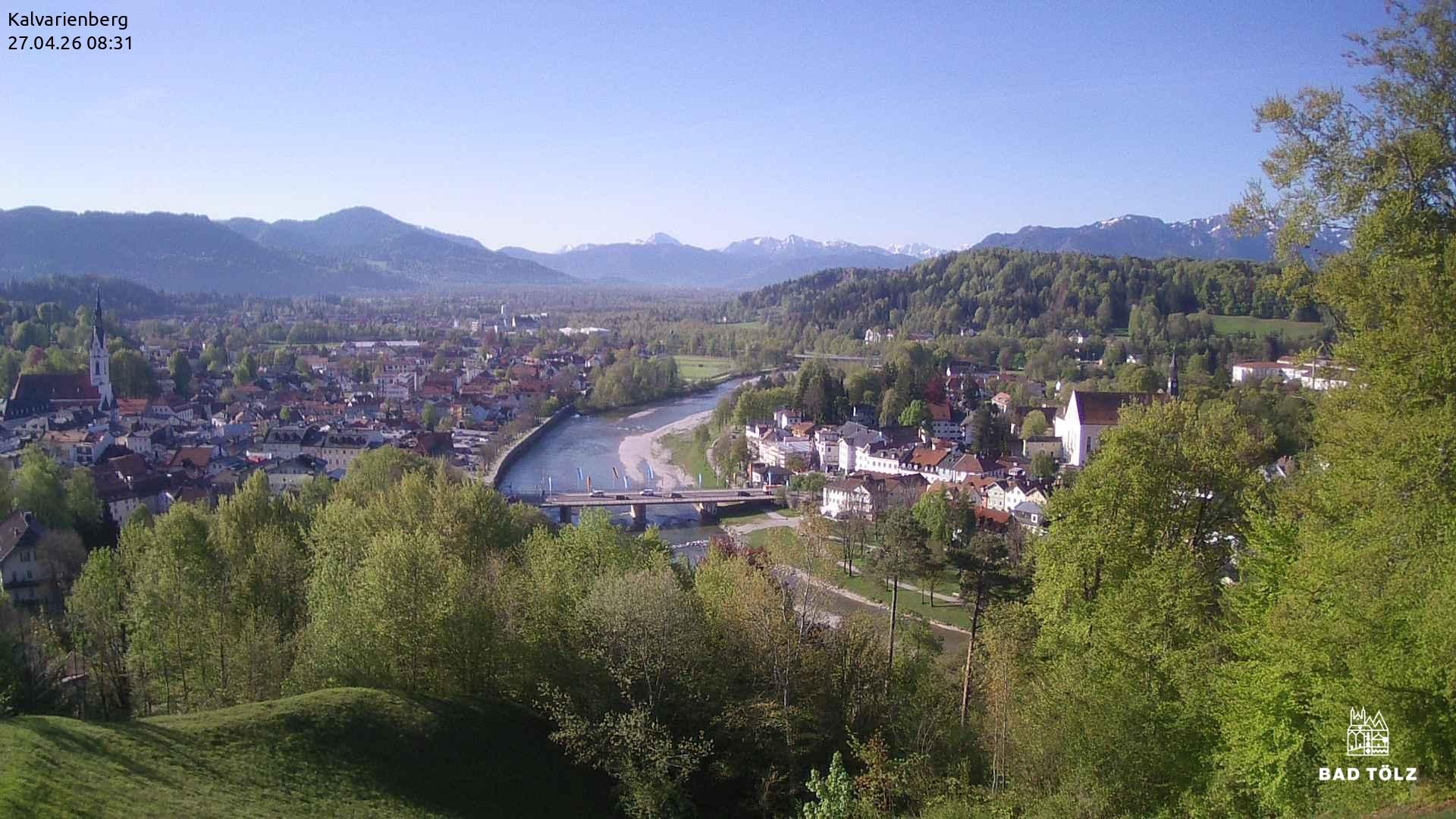 Archiv Foto Webcam Kalvarienberg bei Bad Tölz