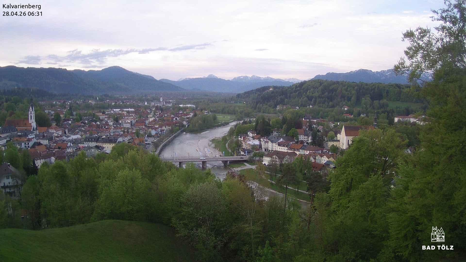 Archived image Webcam Bad Tölz - Kalvarienberg