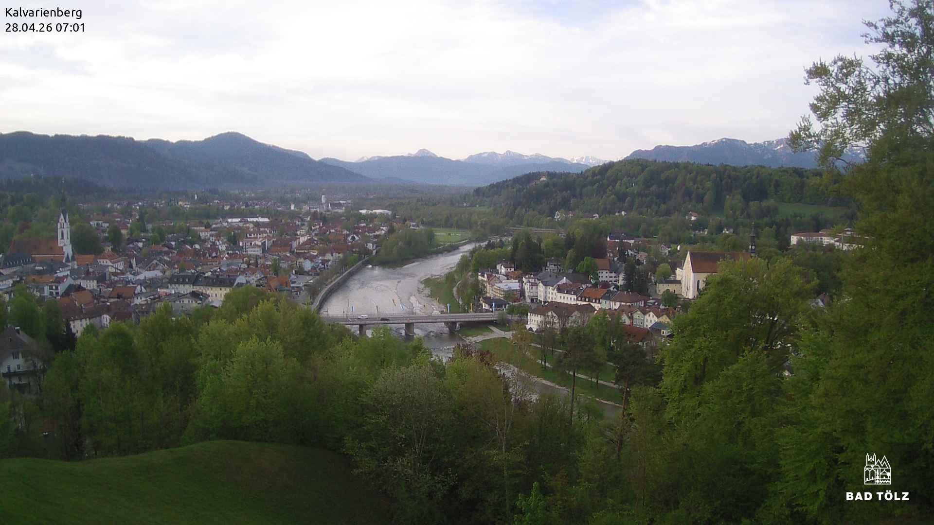 Archived image Webcam Bad Tölz - Kalvarienberg