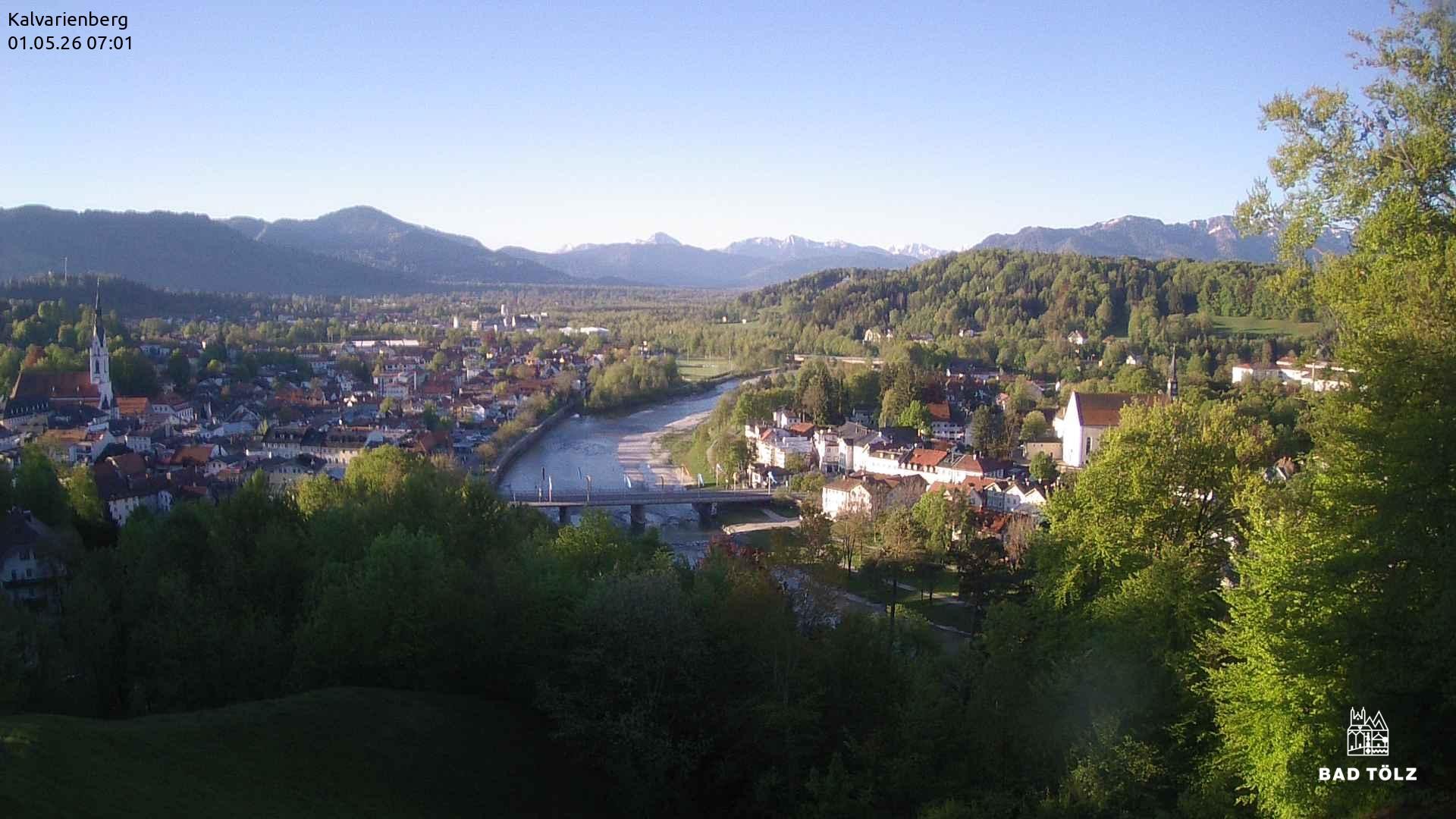 Archiv Foto Webcam Kalvarienberg bei Bad Tölz