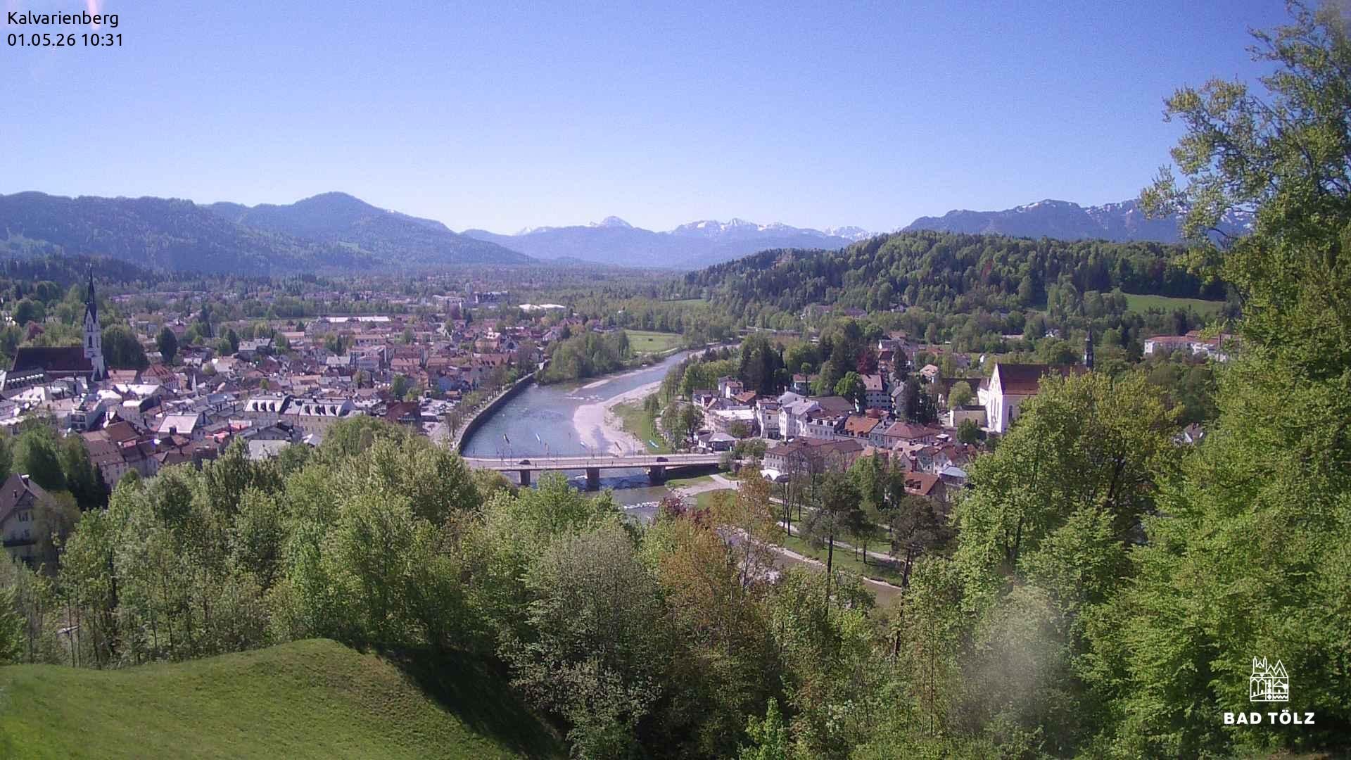 Archiv Foto Webcam Kalvarienberg bei Bad Tölz