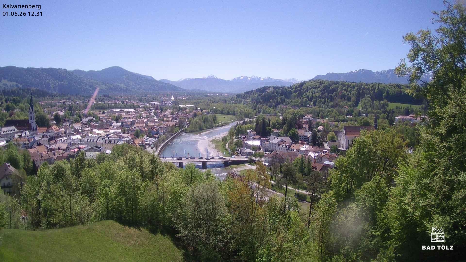 Archiv Foto Webcam Kalvarienberg bei Bad Tölz