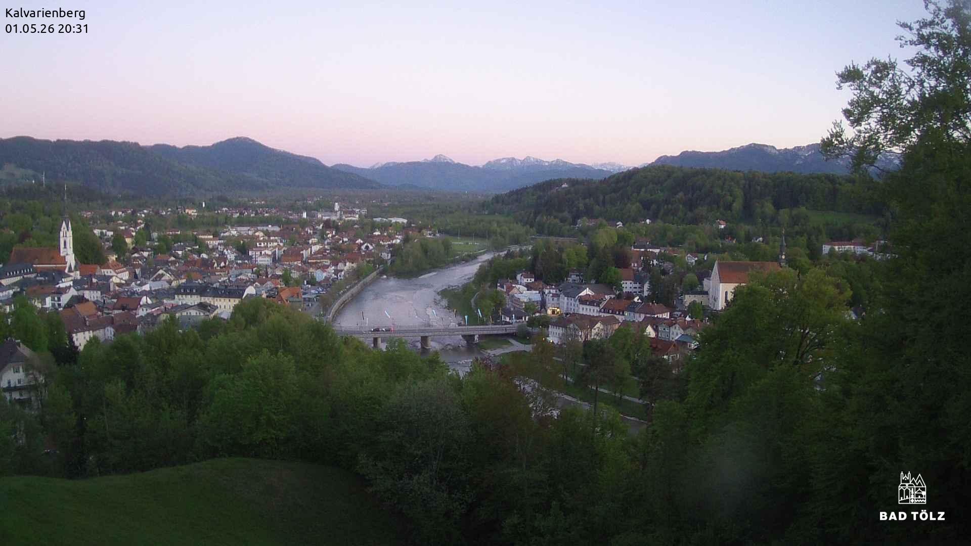 Archiv Foto Webcam Kalvarienberg bei Bad Tölz