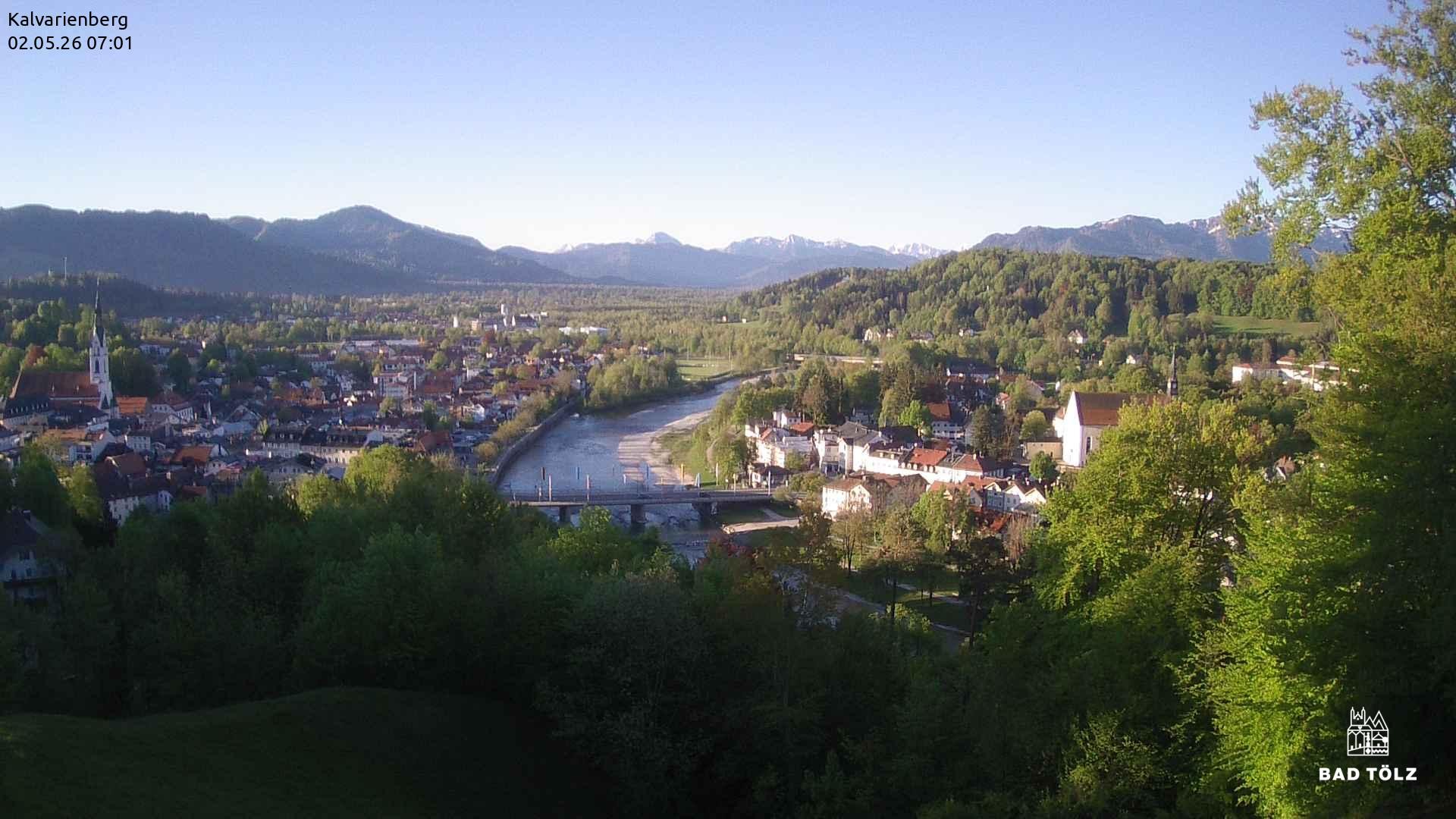 Archiv Foto Webcam Kalvarienberg bei Bad Tölz