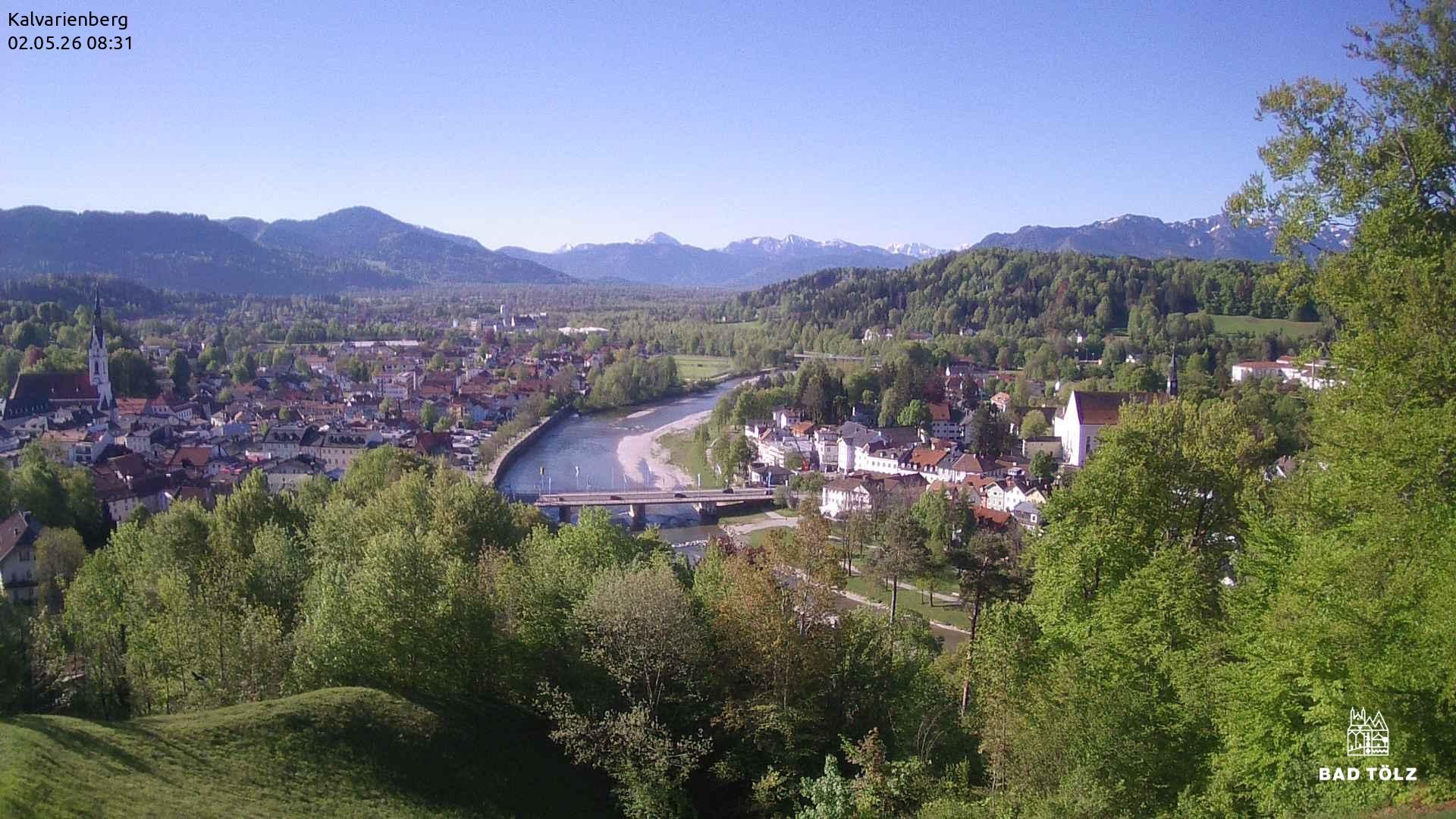 Archiv Foto Webcam Kalvarienberg bei Bad Tölz