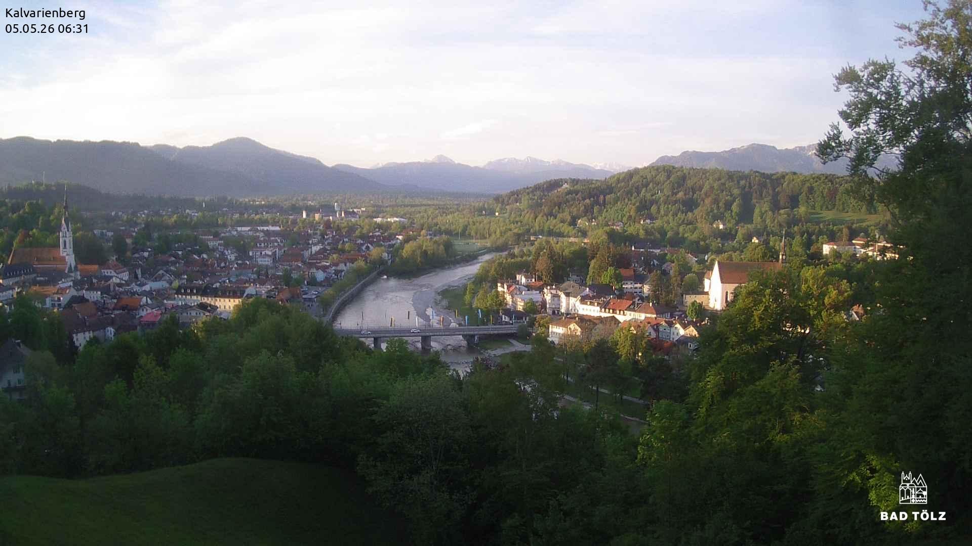 Archived image Webcam Bad Tölz - Kalvarienberg