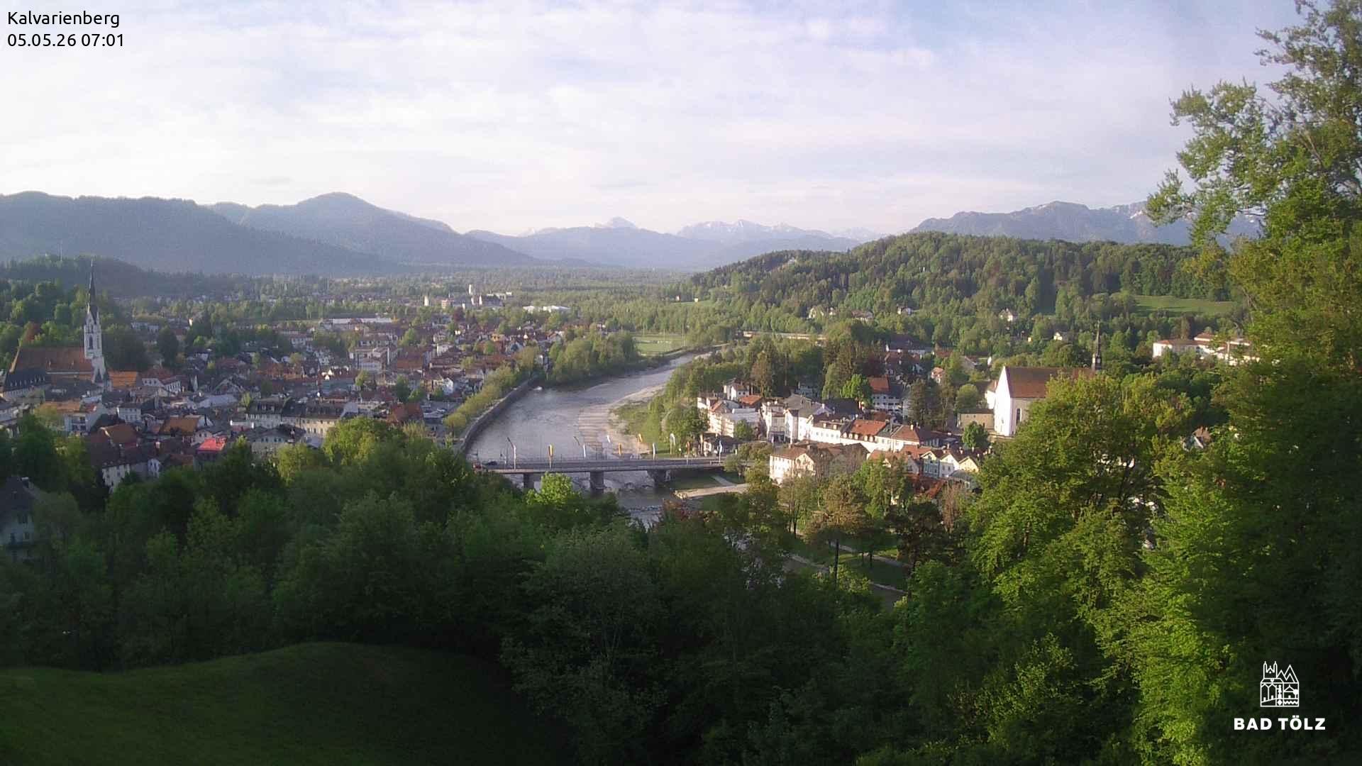 Archived image Webcam Bad Tölz - Kalvarienberg