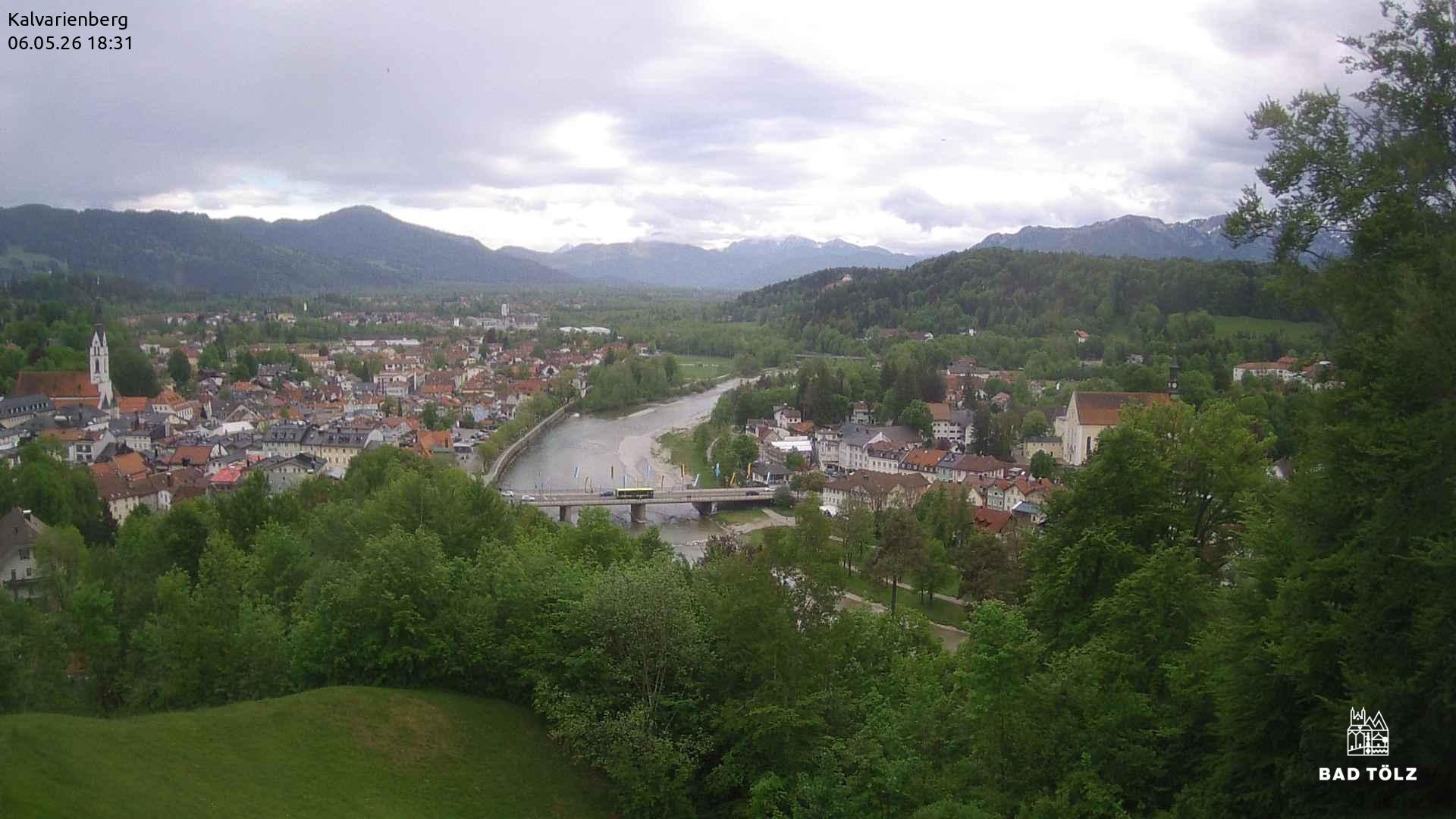 Archived image Webcam Bad Tölz - Kalvarienberg
