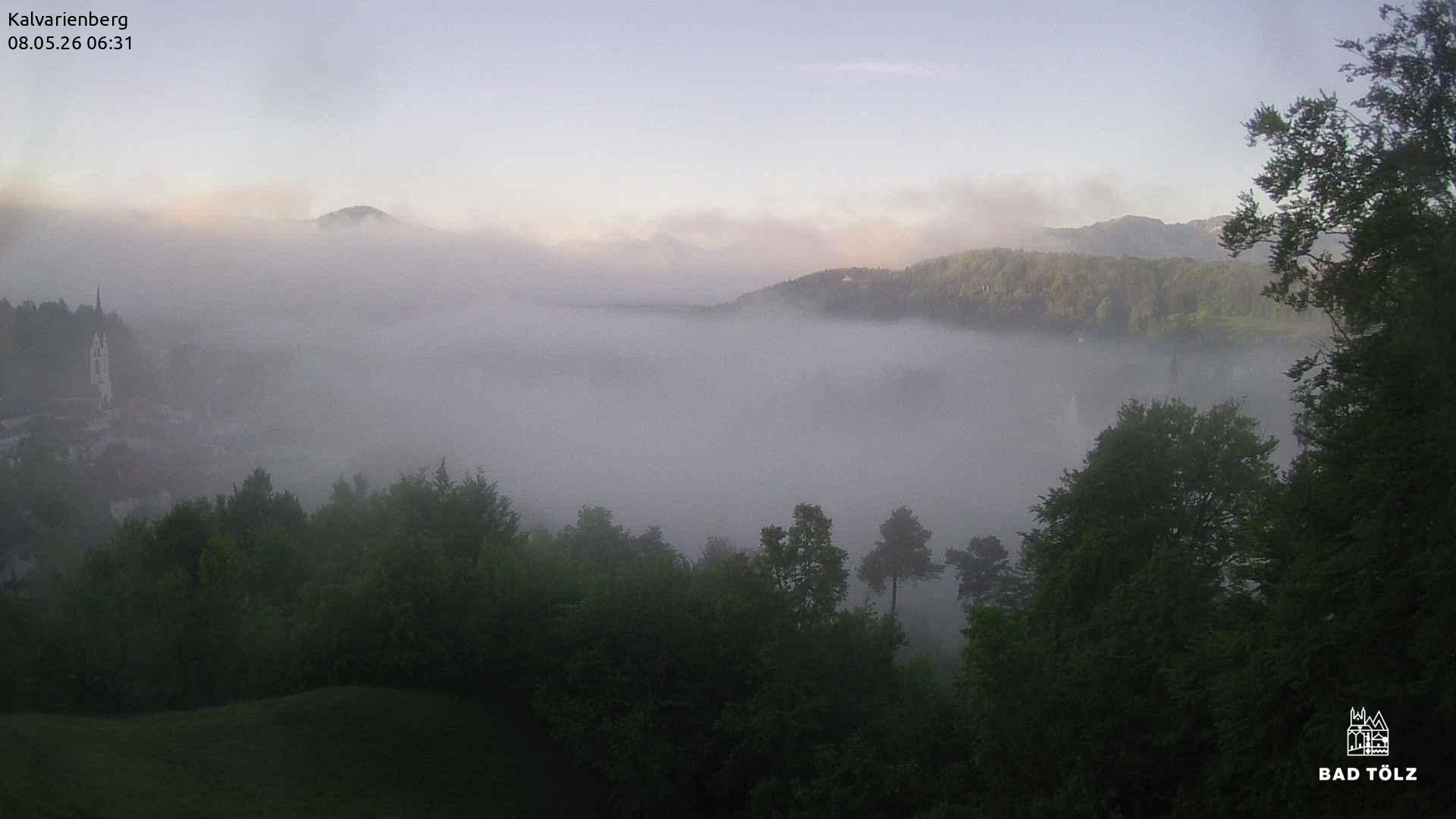 Archived image Webcam Bad Tölz - Kalvarienberg