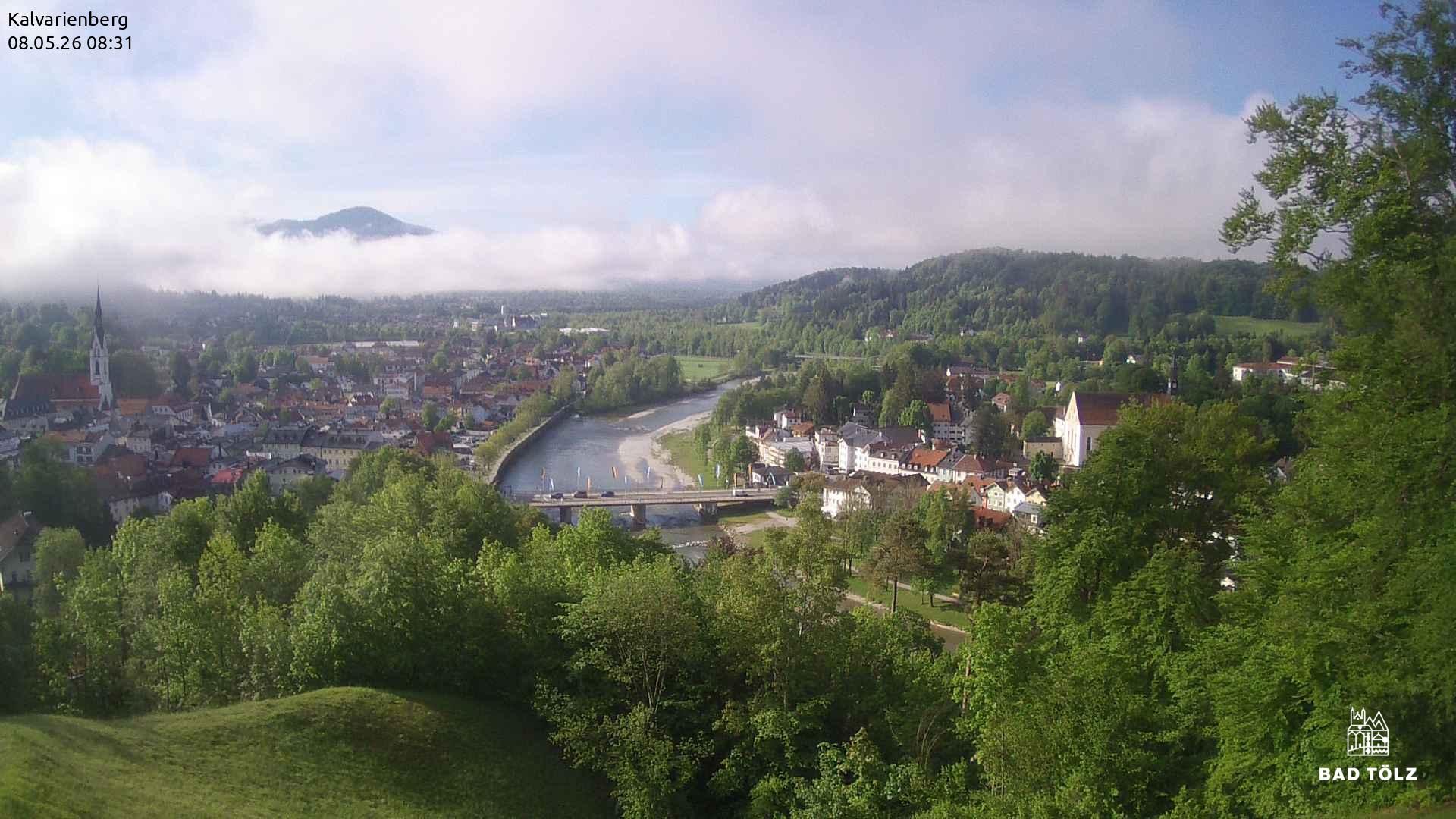 Archived image Webcam Bad Tölz - Kalvarienberg