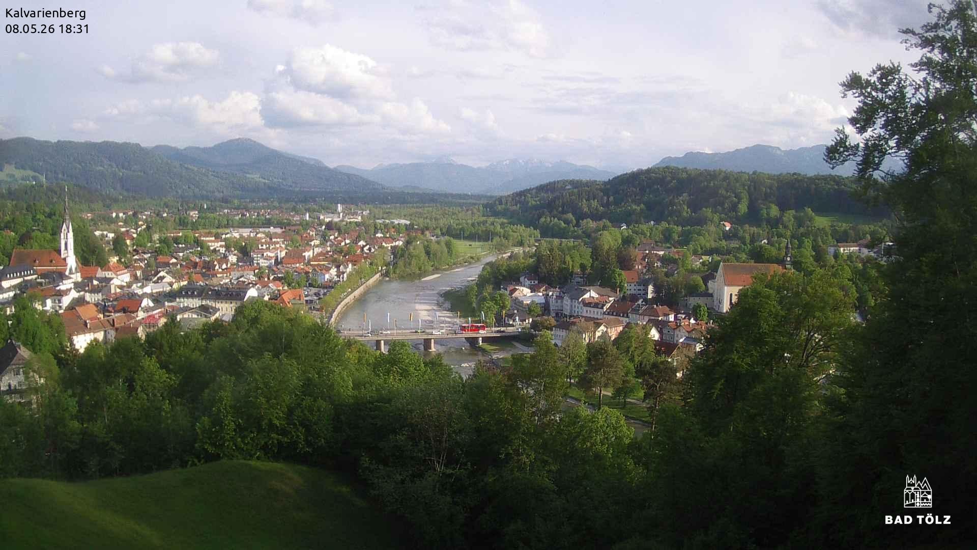 Archived image Webcam Bad Tölz - Kalvarienberg