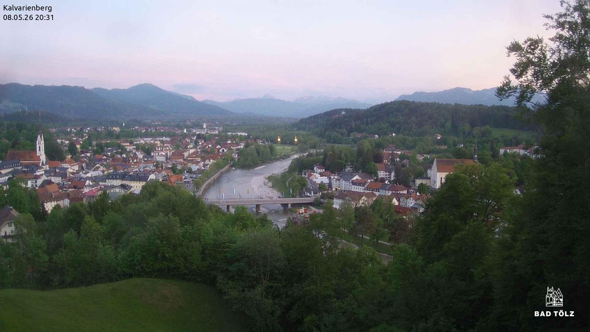 Archived image Webcam Bad Tölz - Kalvarienberg