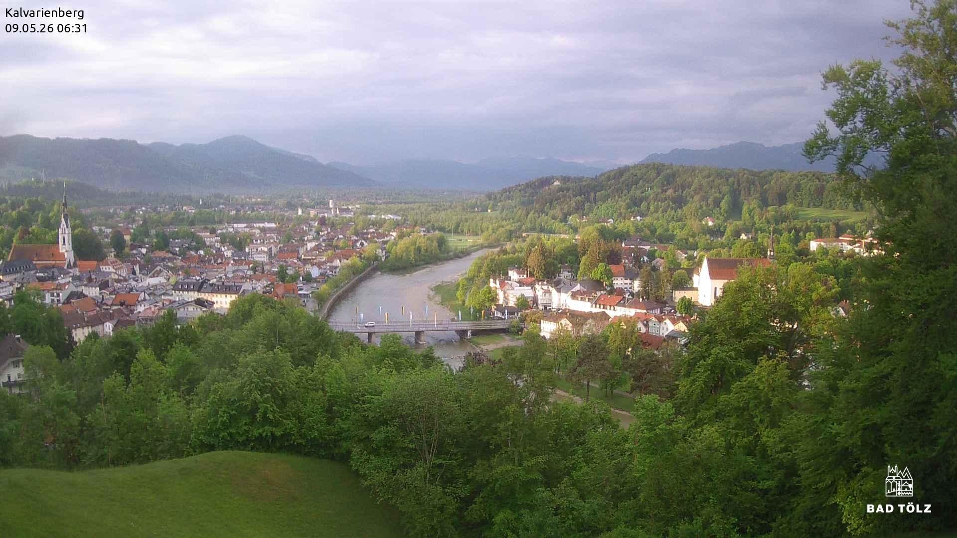 Archiv Foto Webcam Kalvarienberg bei Bad Tölz