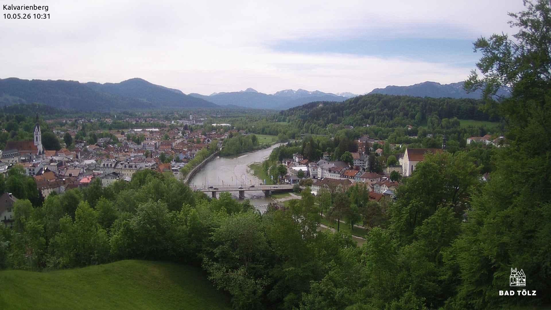 Archived image Webcam Bad Tölz - Kalvarienberg