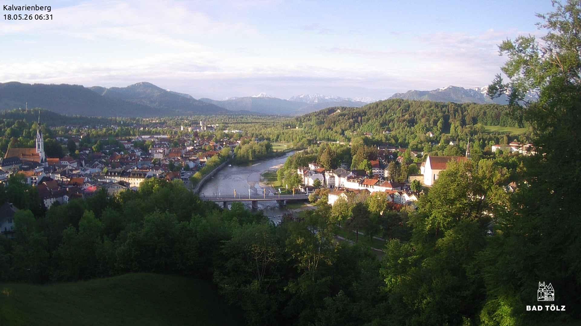 Archiv Foto Webcam Kalvarienberg bei Bad Tölz