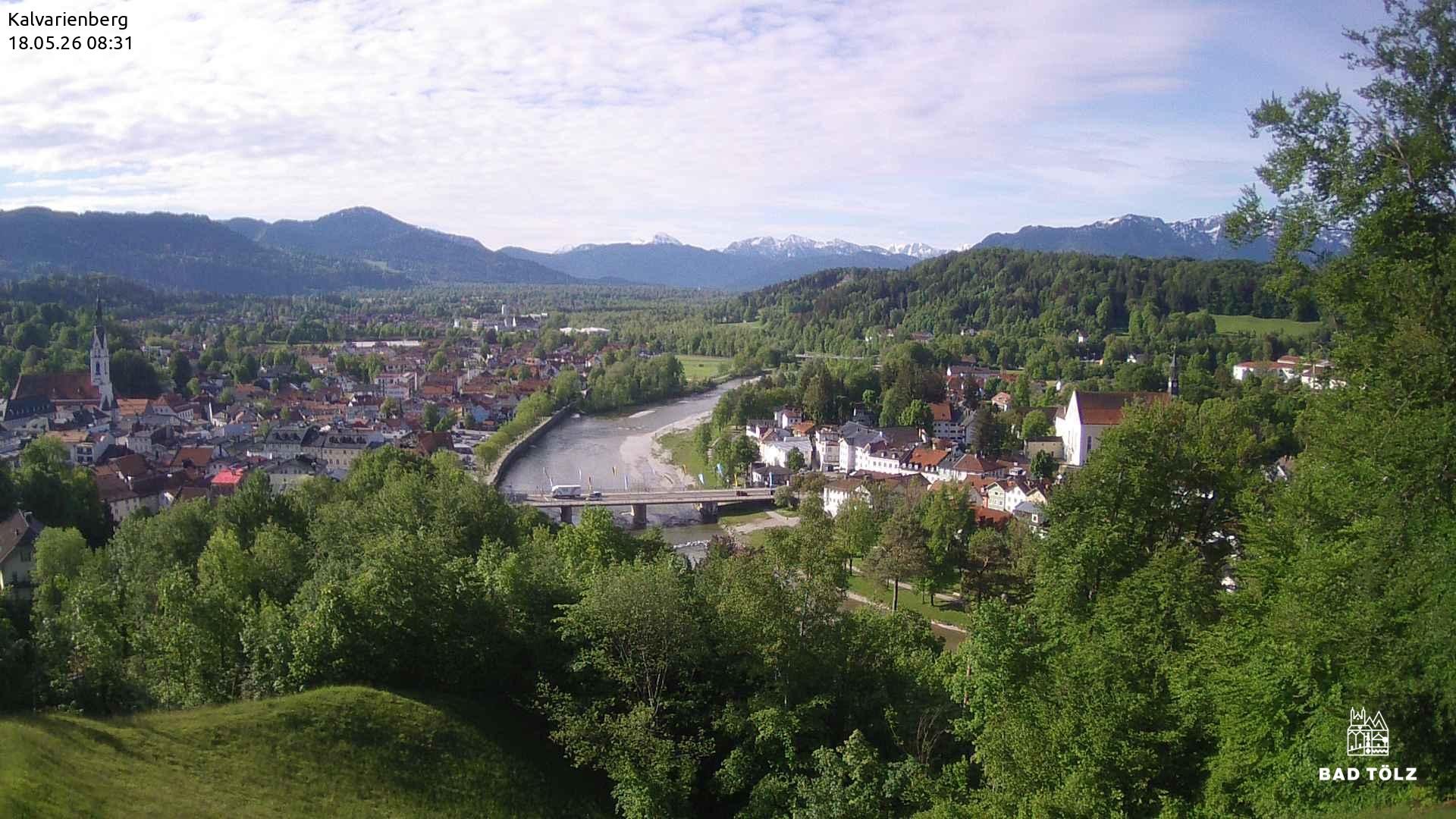 Archiv Foto Webcam Kalvarienberg bei Bad Tölz