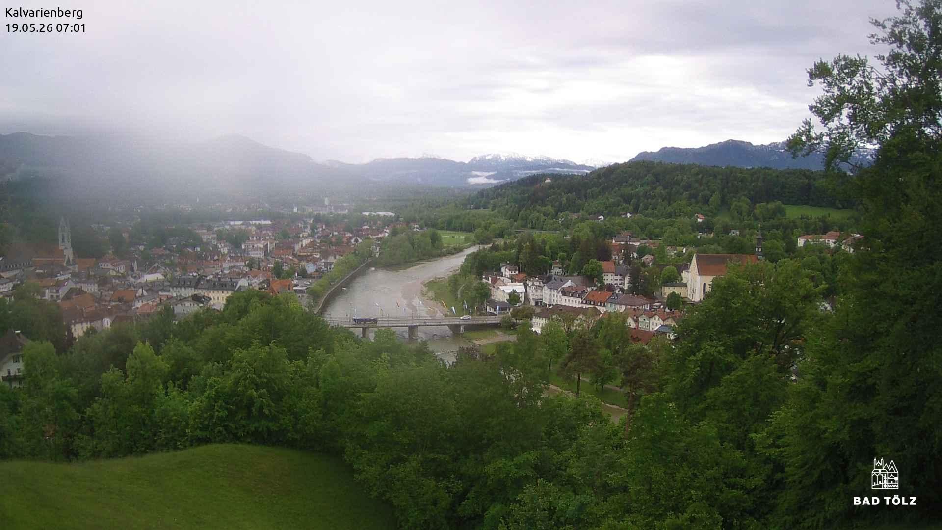 Archiv Foto Webcam Kalvarienberg bei Bad Tölz