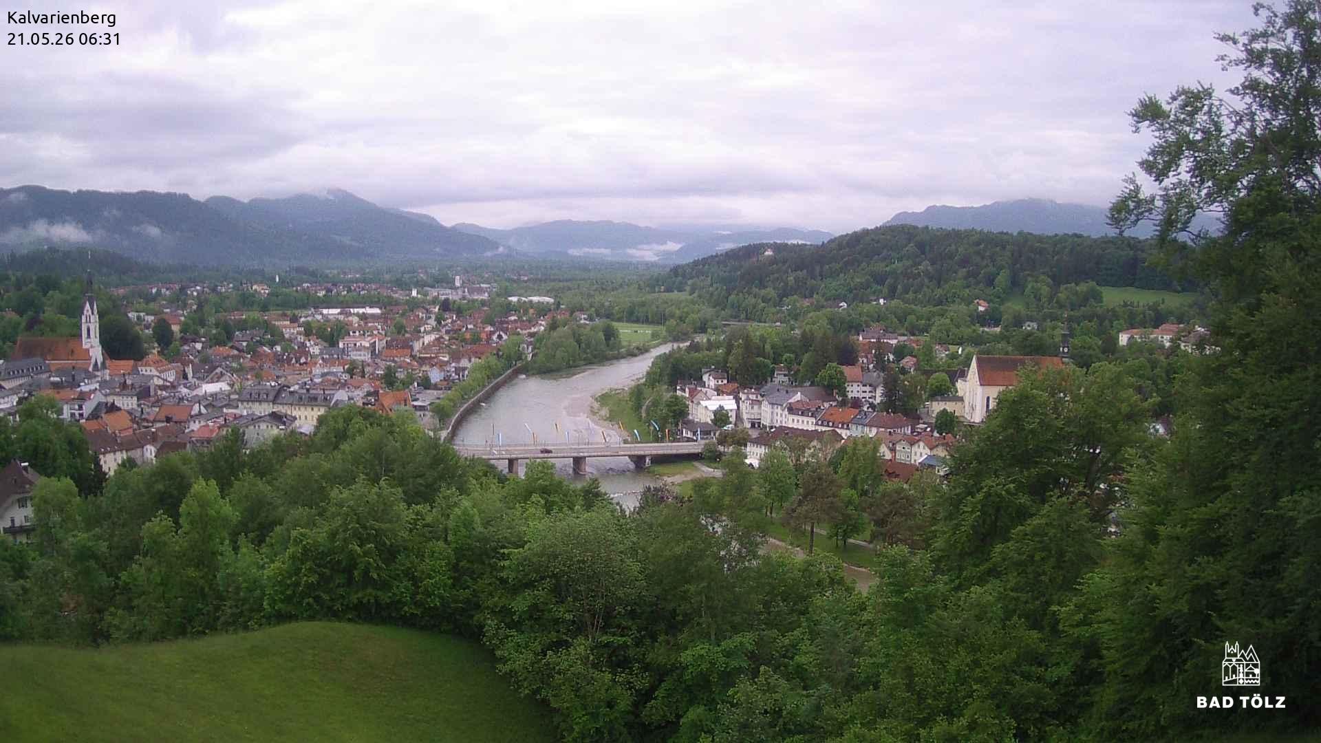 Archived image Webcam Bad Tölz - Kalvarienberg