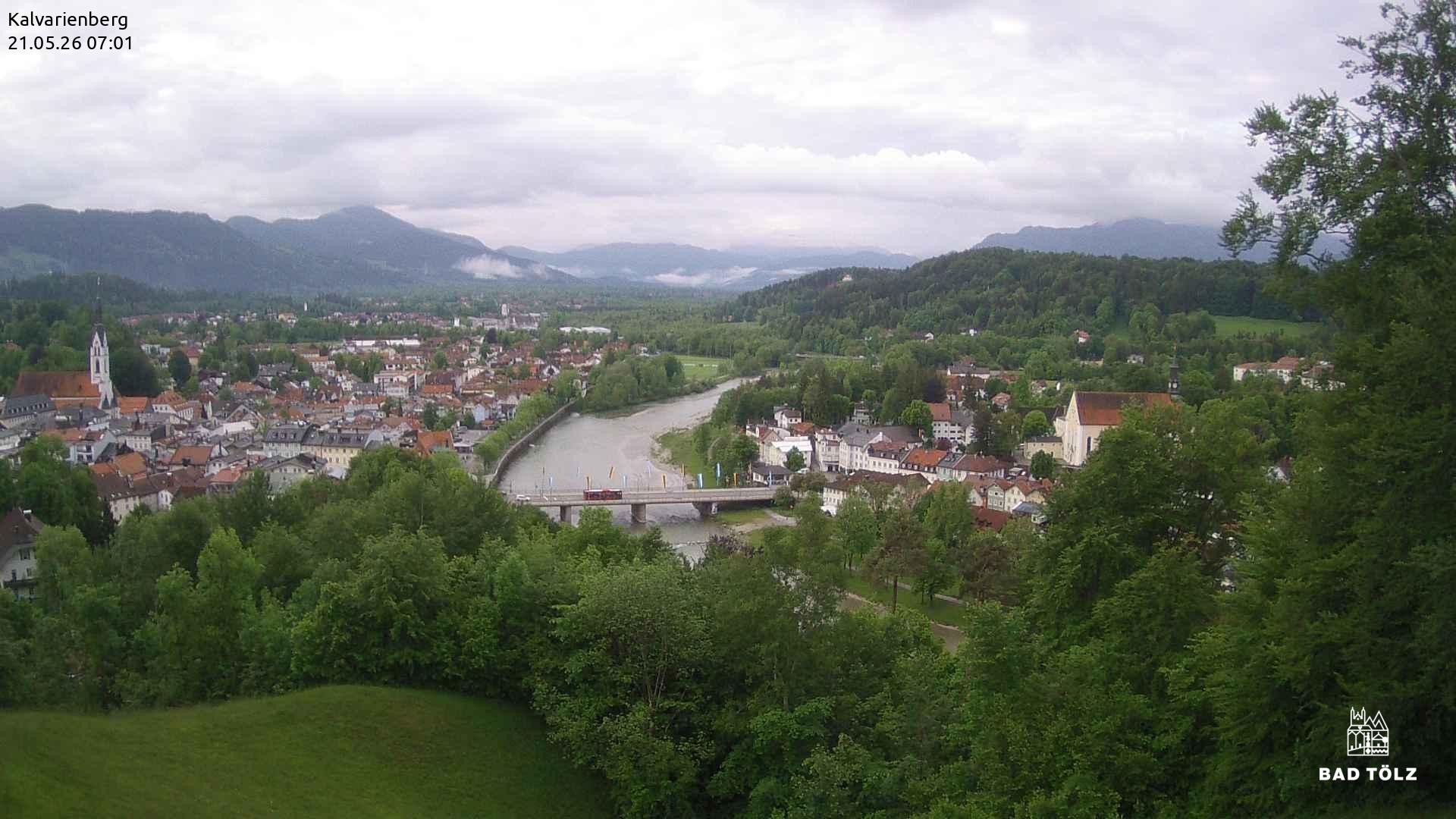 Archived image Webcam Bad Tölz - Kalvarienberg