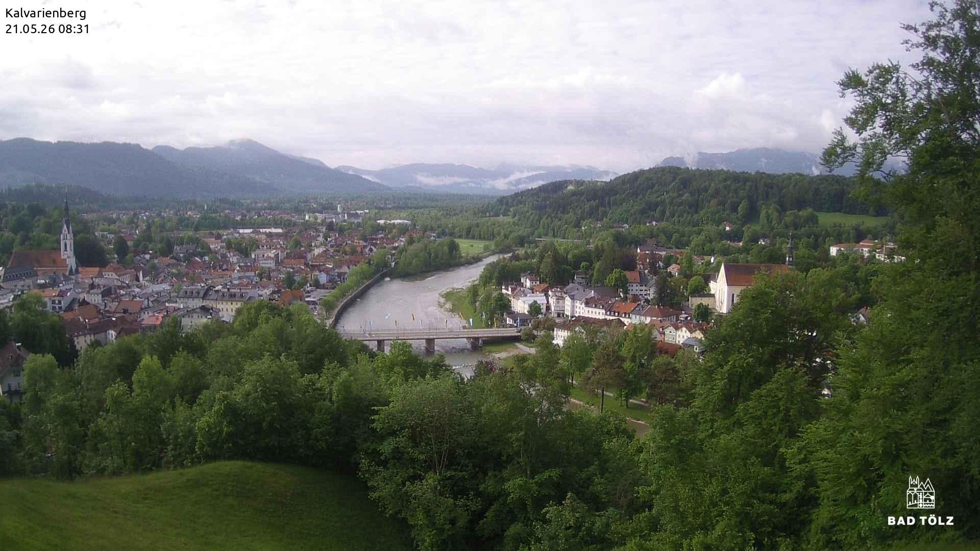 Archived image Webcam Bad Tölz - Kalvarienberg