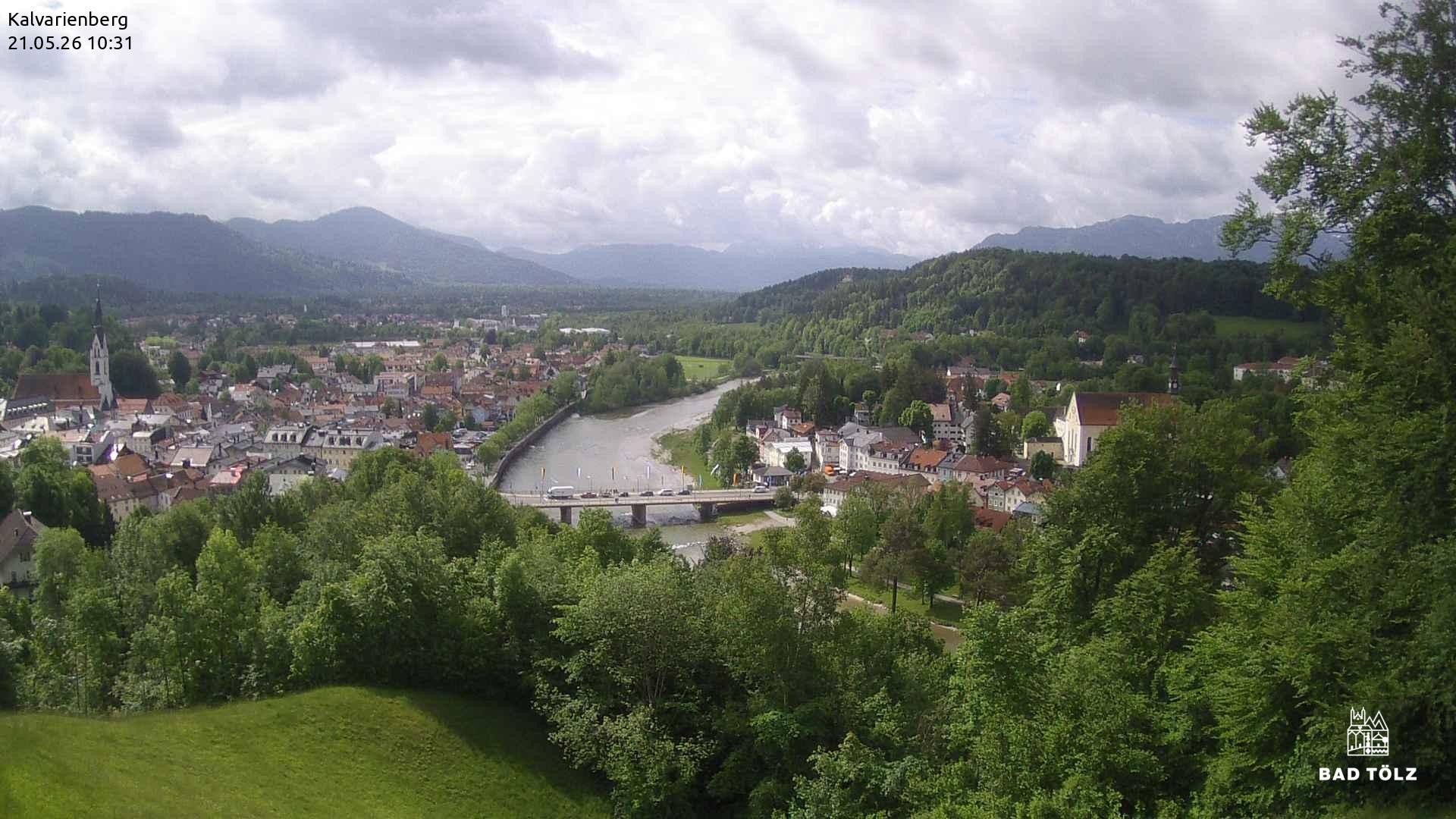 Archived image Webcam Bad Tölz - Kalvarienberg